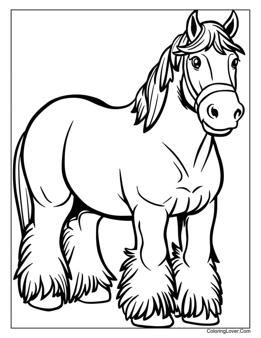 Free Printable Coloring Pages Horses