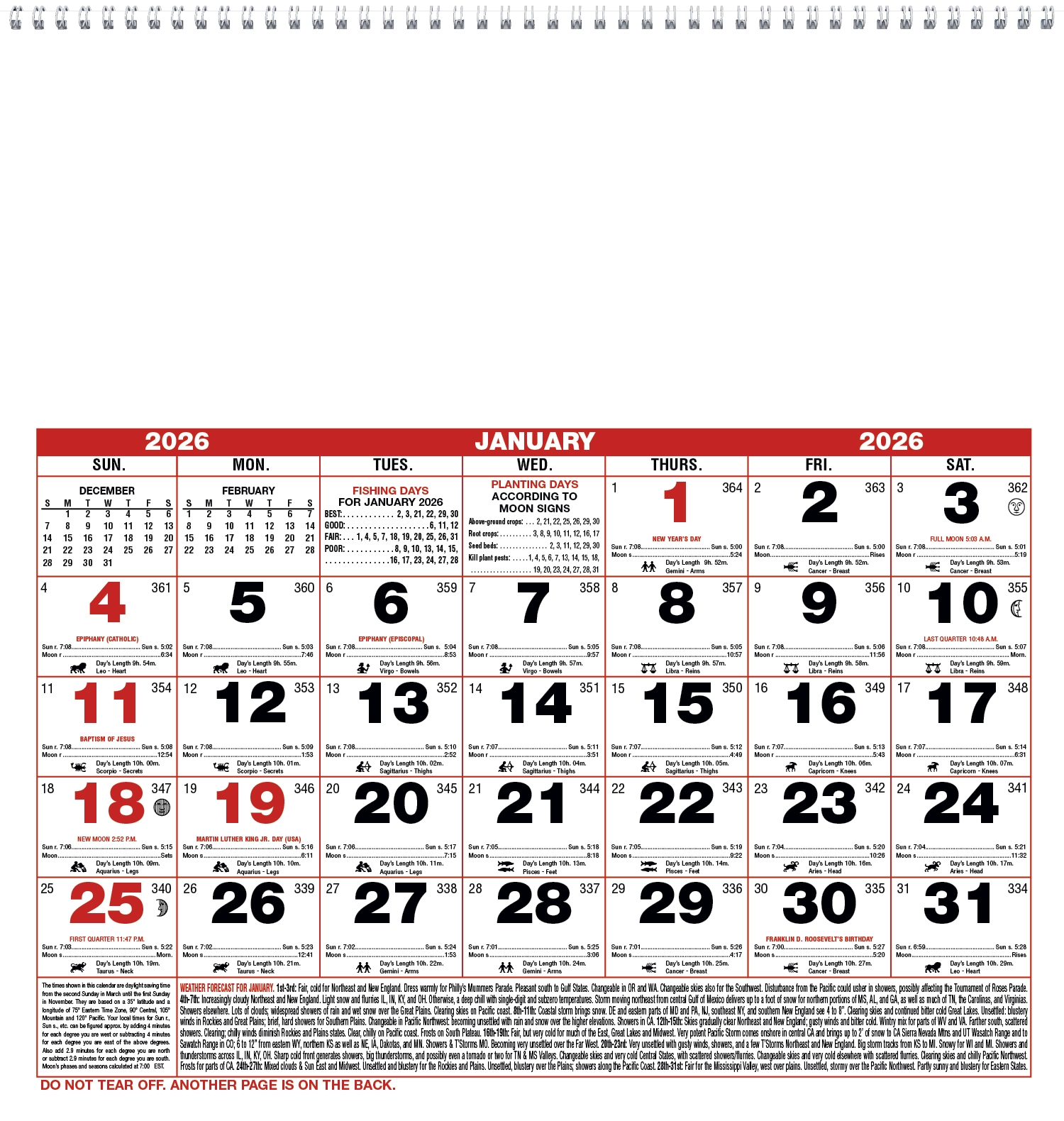 Almanac Calendar May 2026