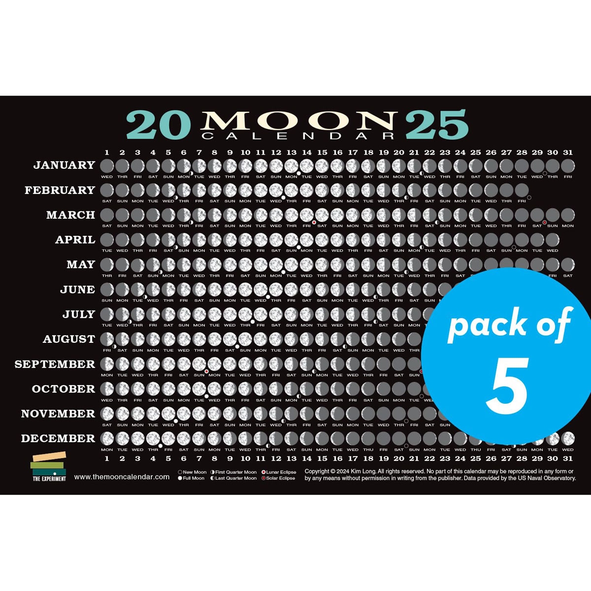 May 2026 Moon Phase Calendar