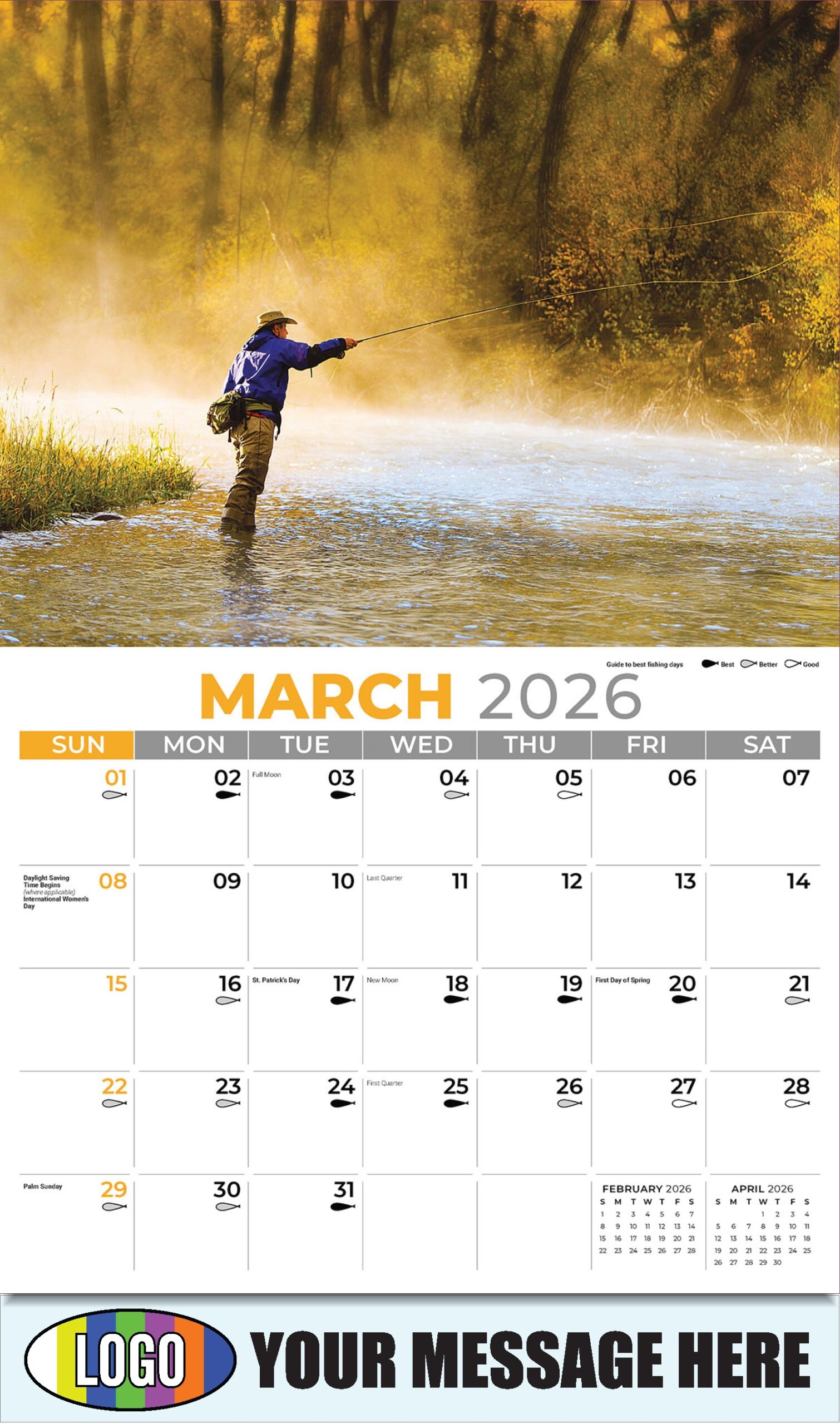 2026 Promotional Advertising Calendar Fishing And Hunting Low As 65 