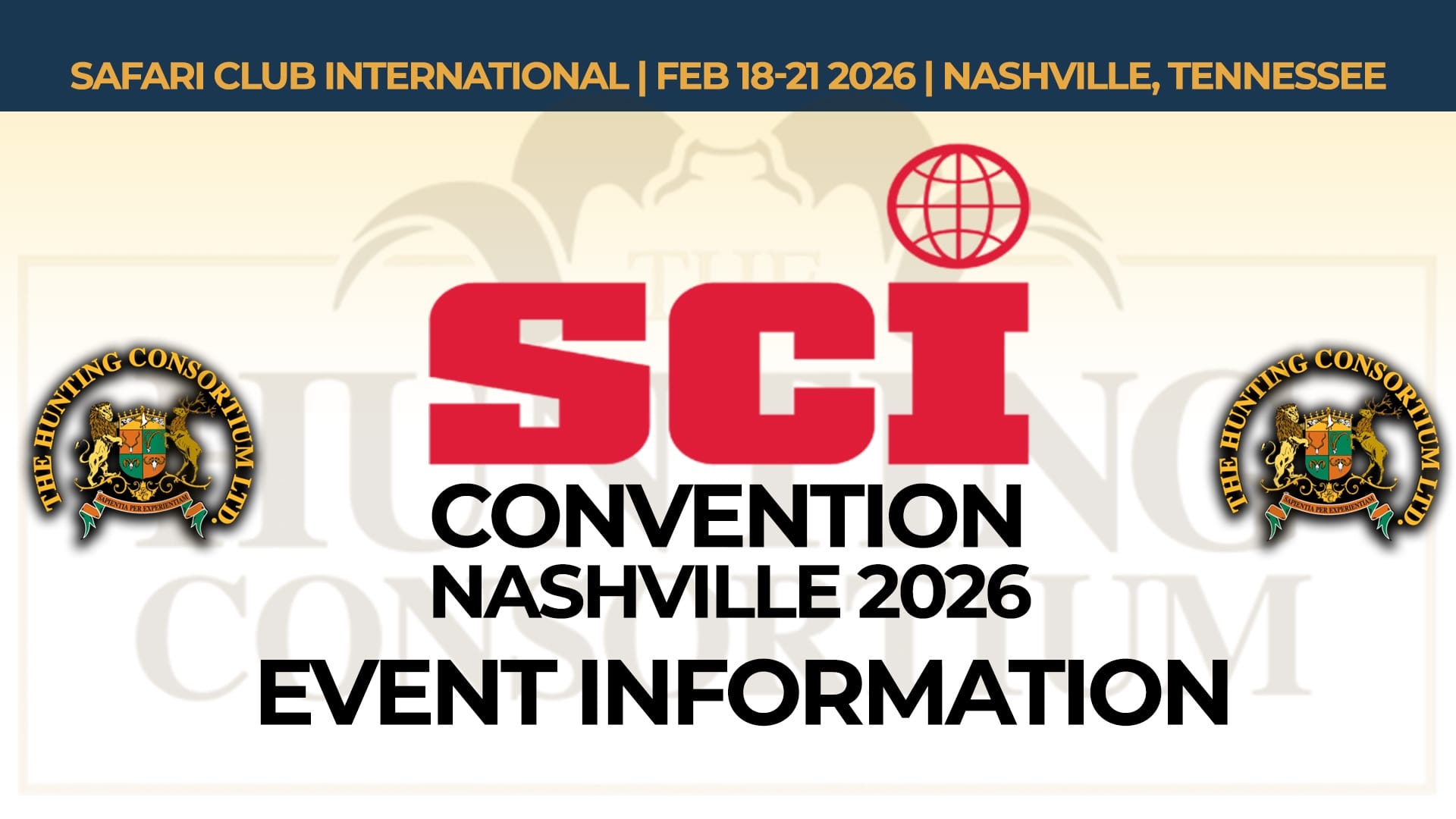 2026 SCI Convention Nashville Safari Club International Convention