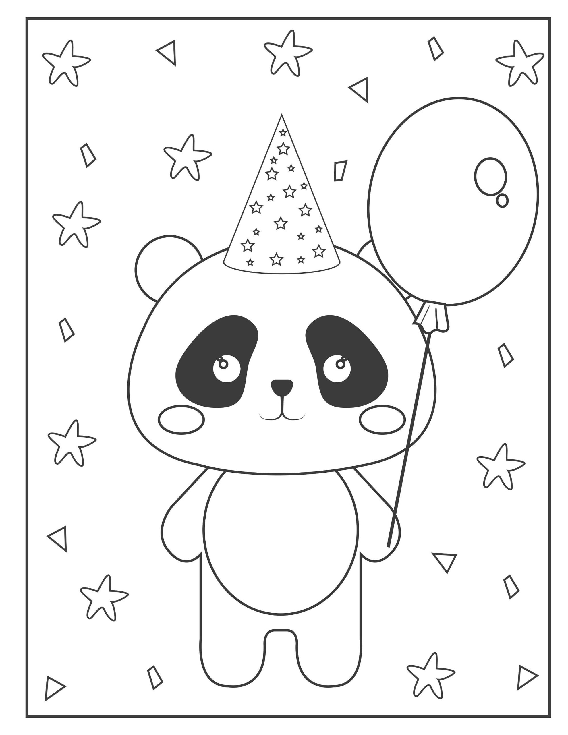 Free Printable Panda Coloring Pages
