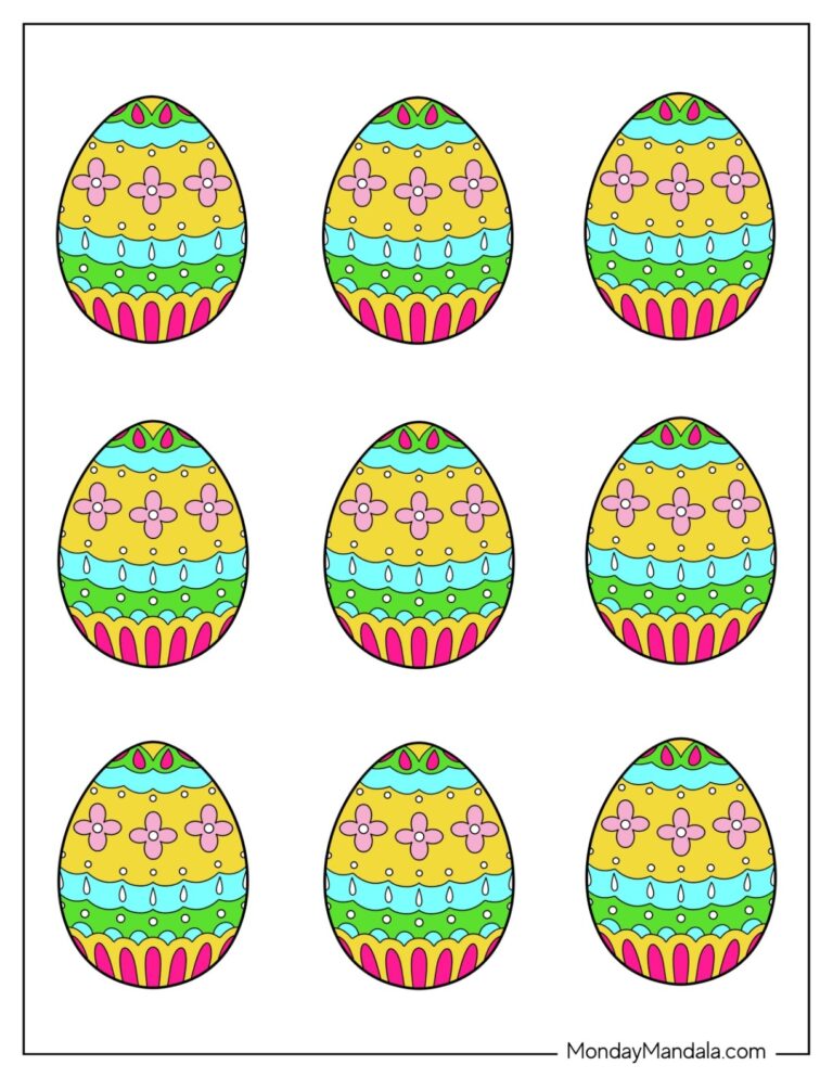 58 Easter Egg Templates Free PDF Printables 