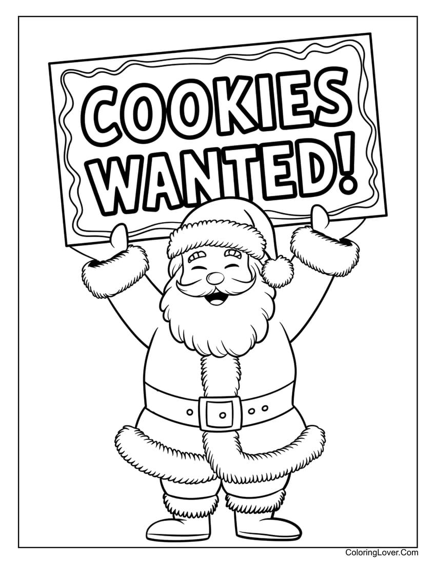 Free Santa Coloring Pages Printable