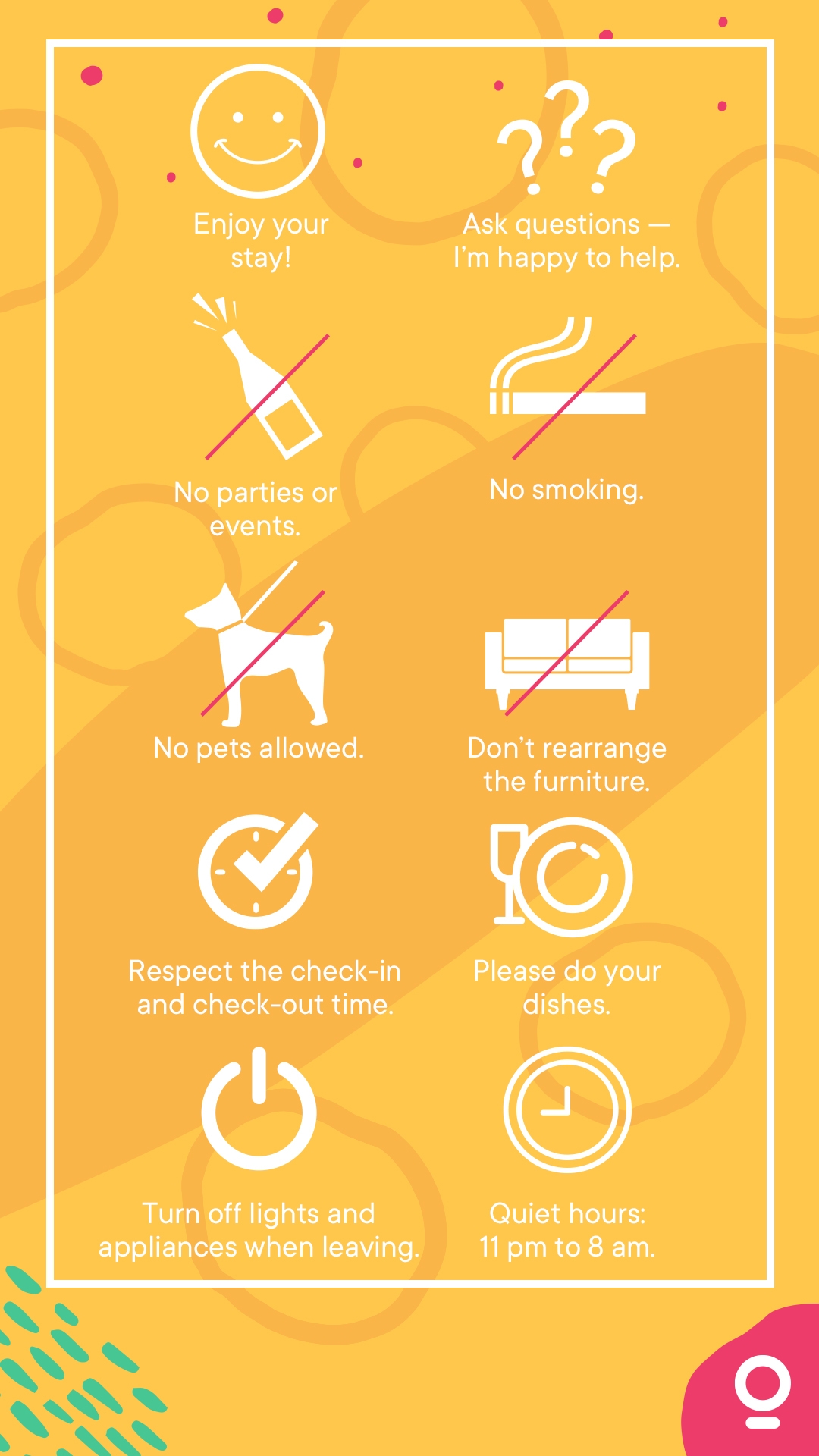 Printable Airbnb House Rules Template Free