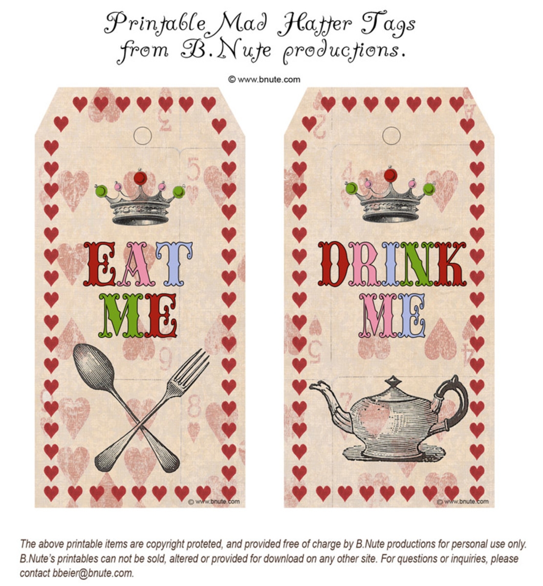 Alice In Wonderland Party DIY Ideas U0026 Free Printables HubPages