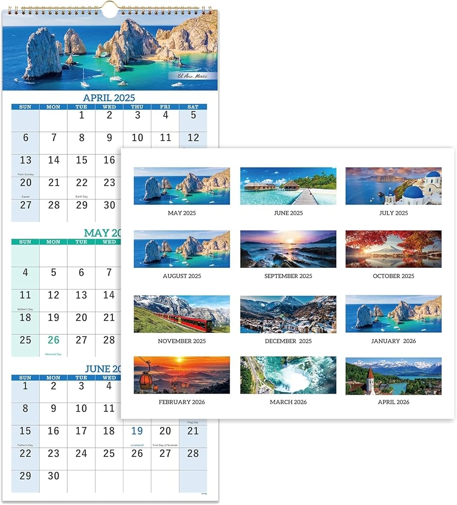 Amazon 2025 2026 Calendar May 2025 Jun 2026 3 Month Calendar Vertical Display Wall Calendar 2025 2026 11