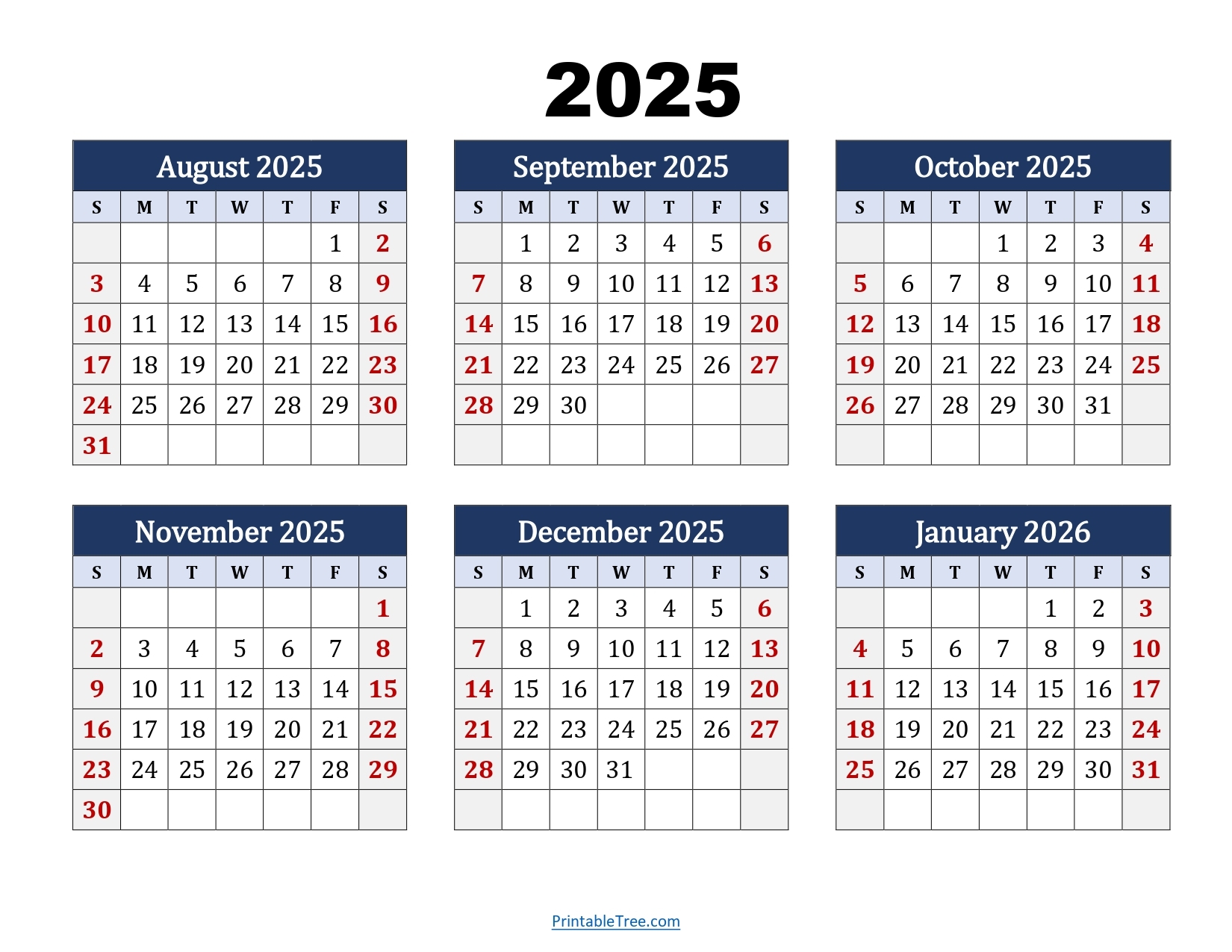 August 2023 To May 2026 Calendar