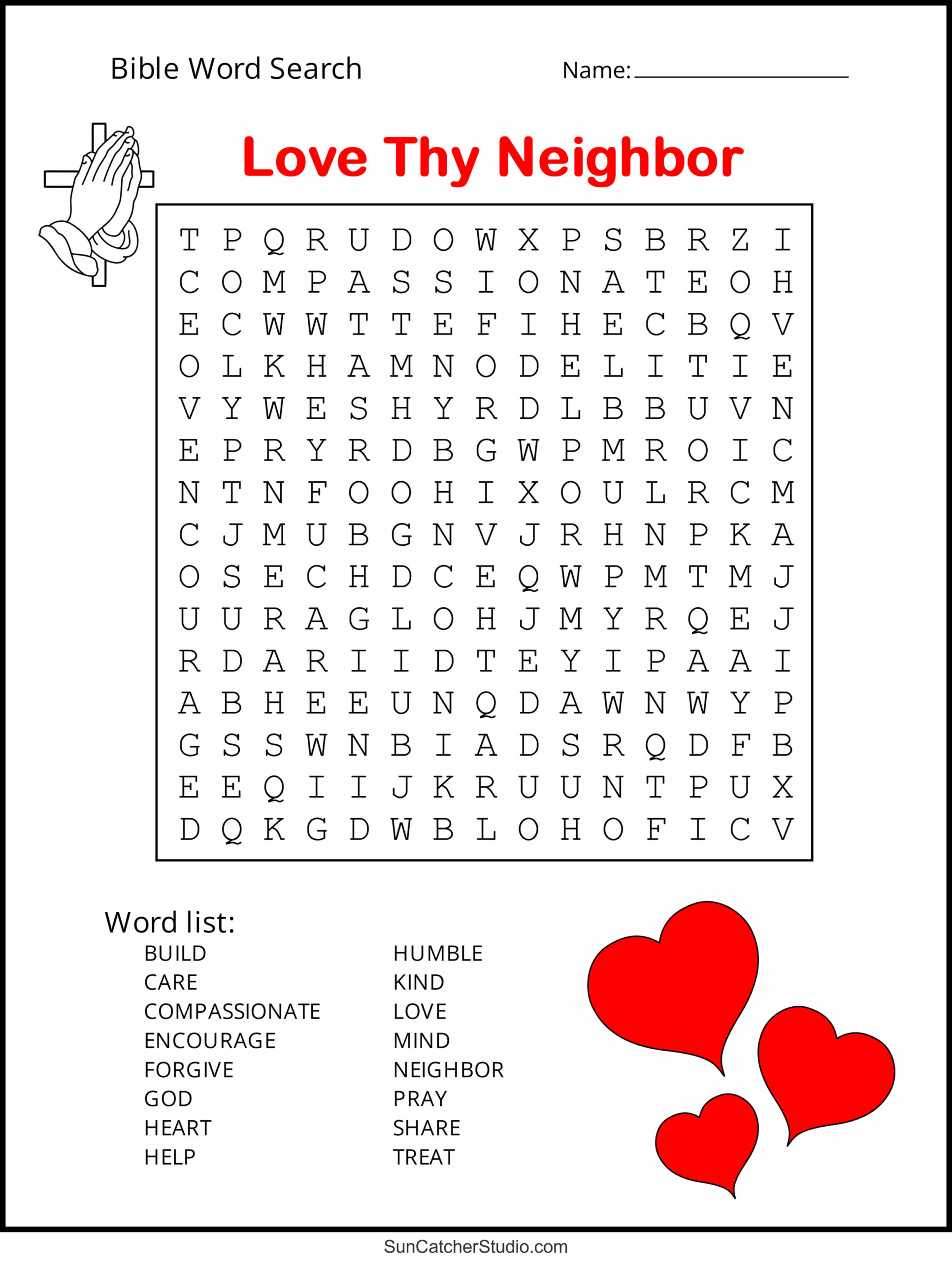 Free Printable Christian Word Search