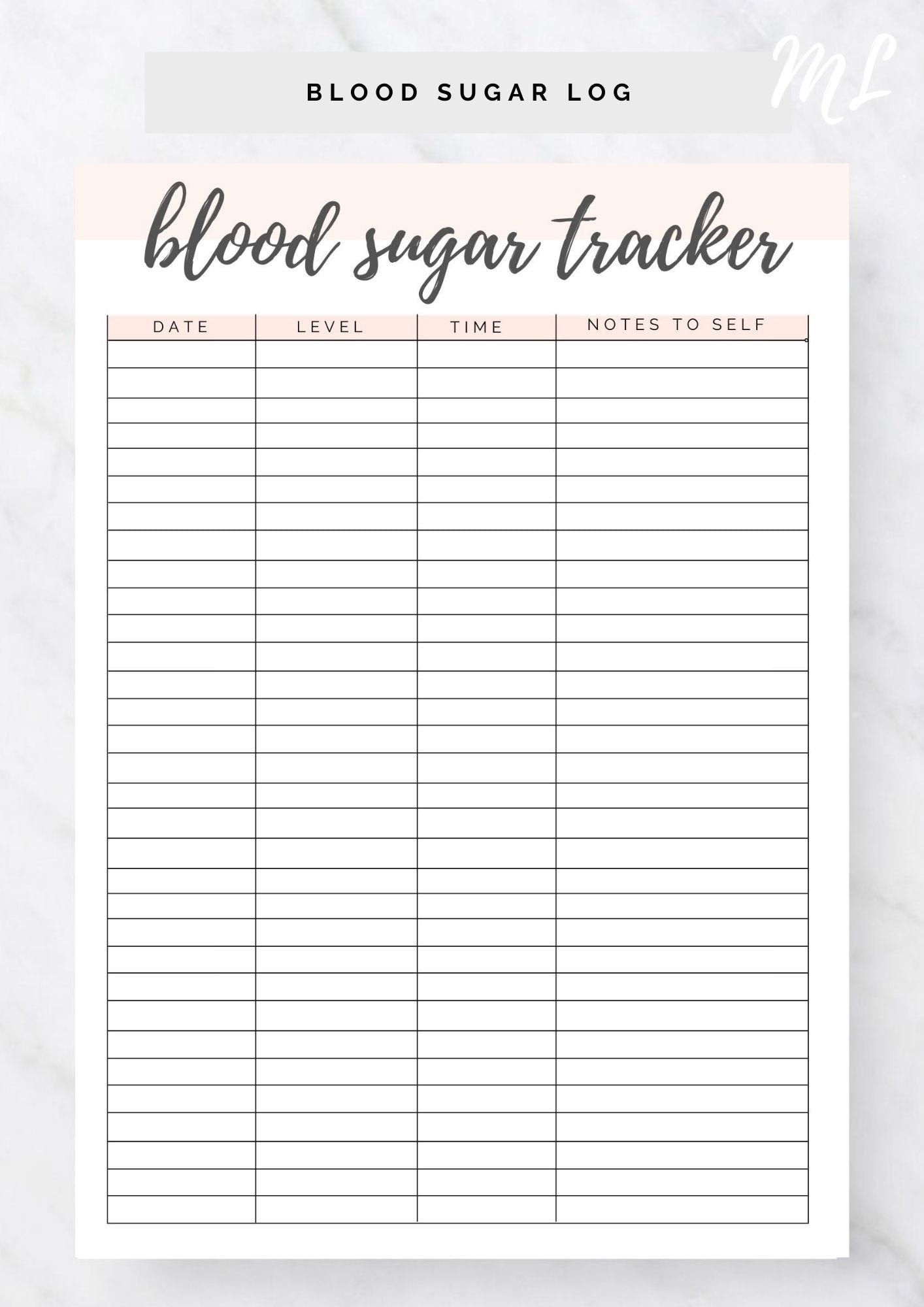 Blood Sugar Log Printable Blood Sugar Reading Tracker Blood Glucose Tracker Diabetes Printable Diabetic Blood Sugar diabetes Tracker Etsy UK