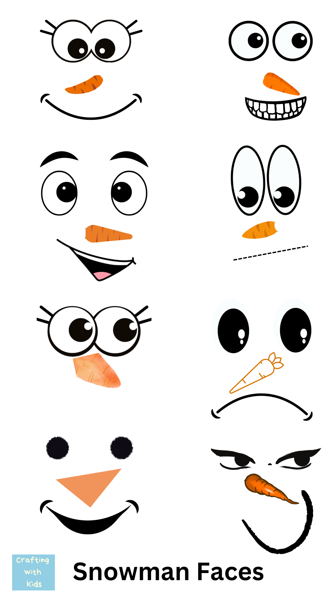Printable Snowman Template Free