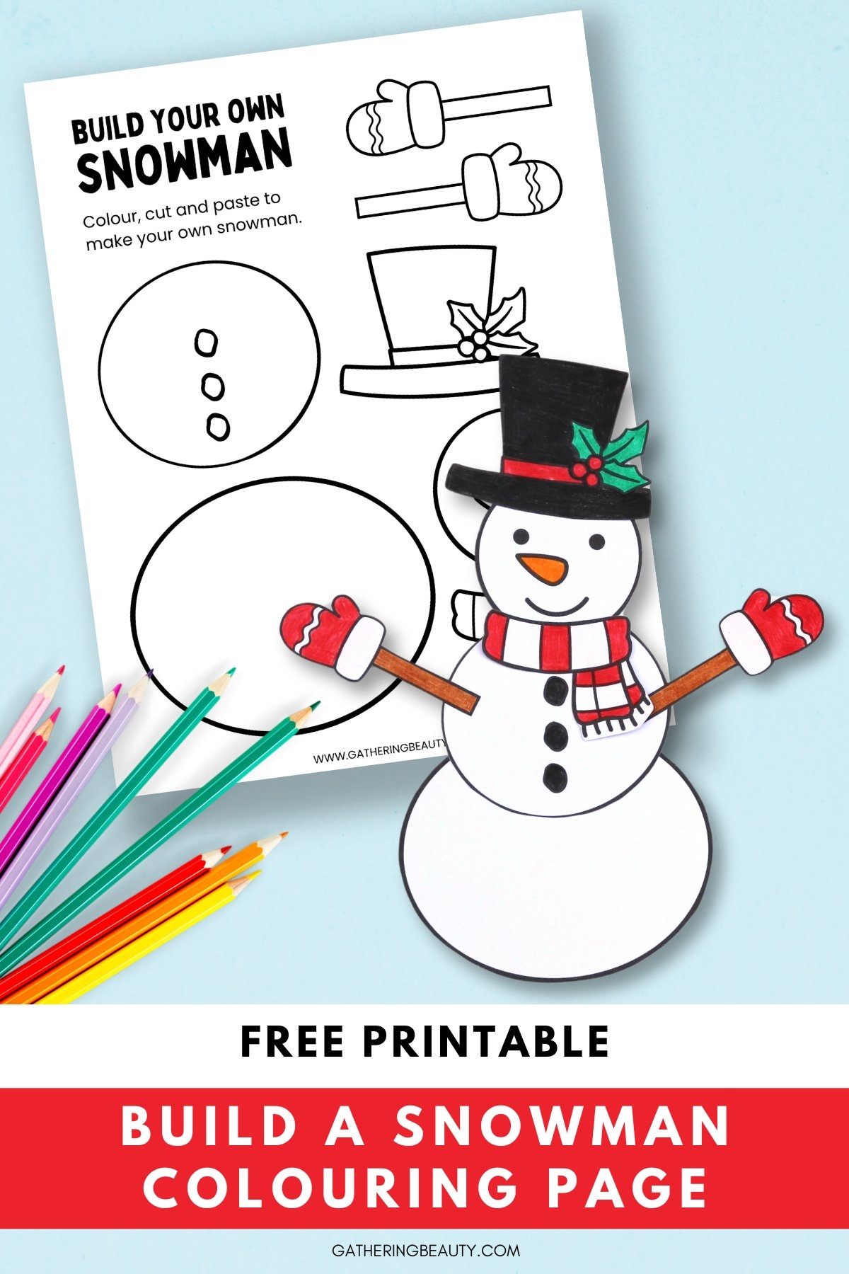 Free Printable Snowman