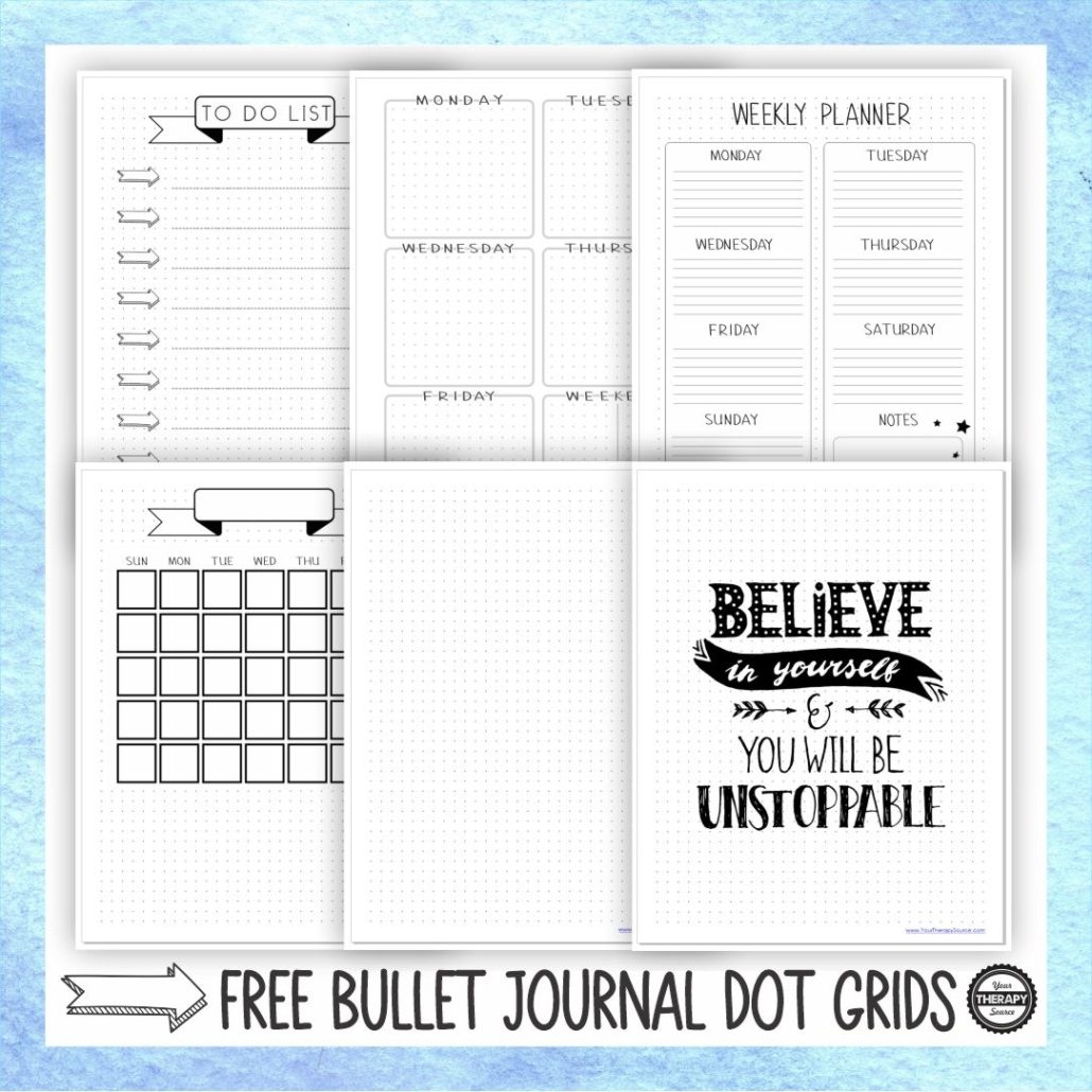 Free Printable Bullet Journal