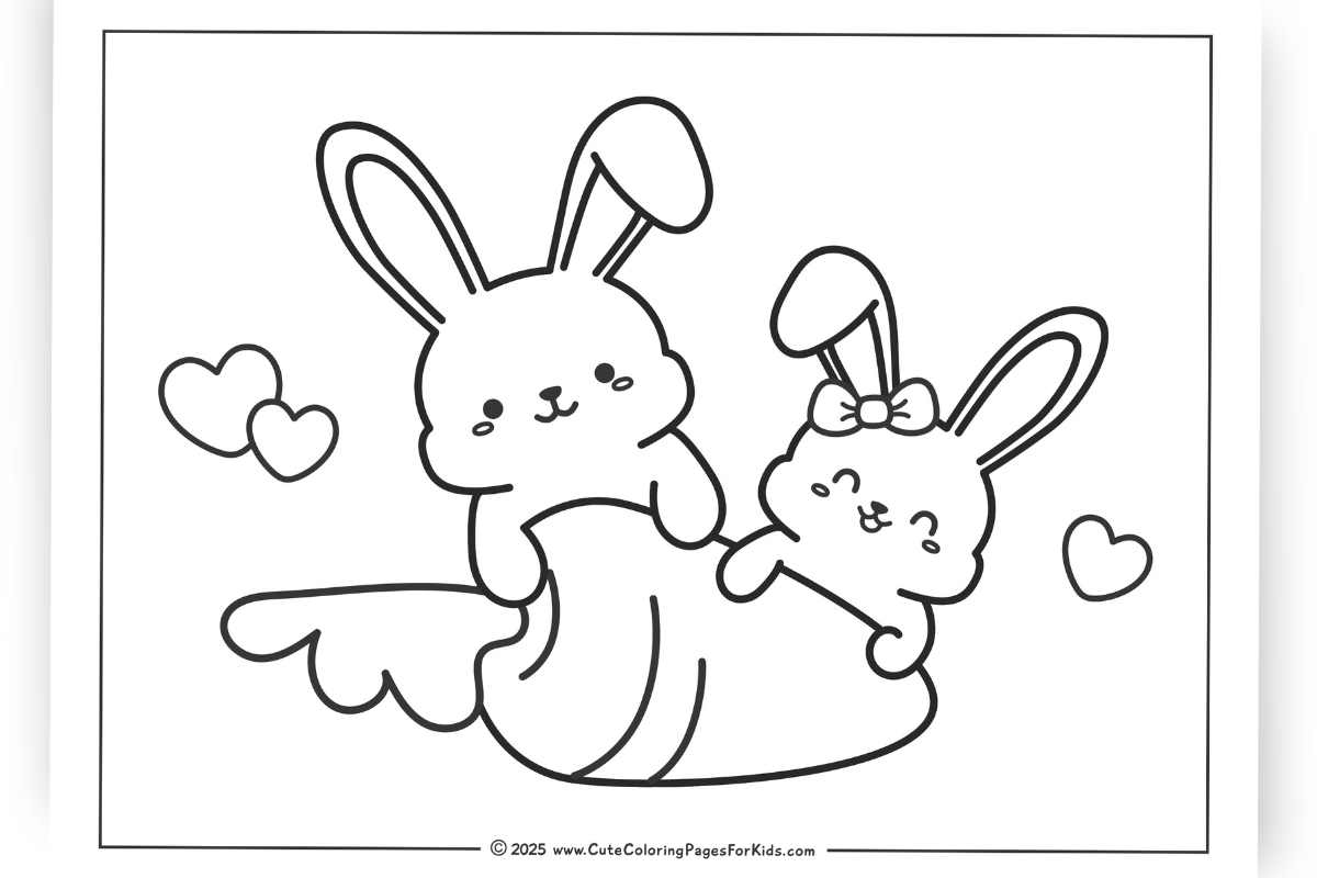 Bunny Coloring Pages Free Printable
