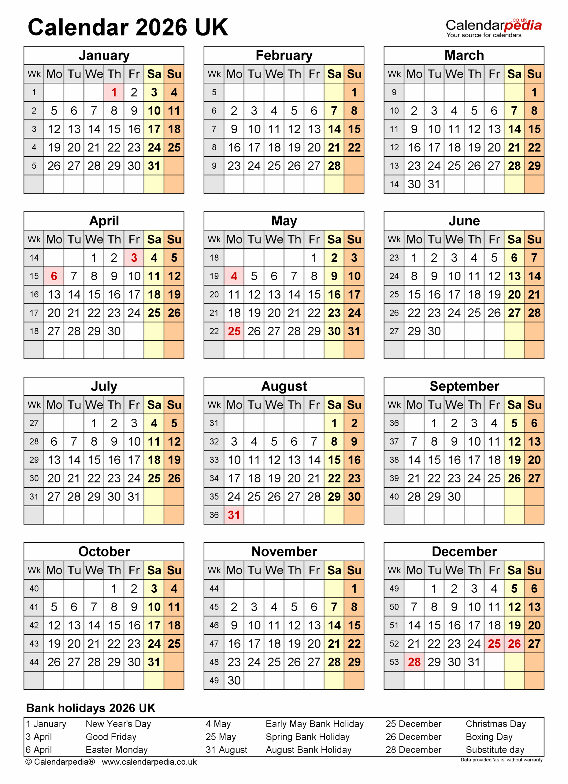 May 2026 Calendar With Holidays Uk