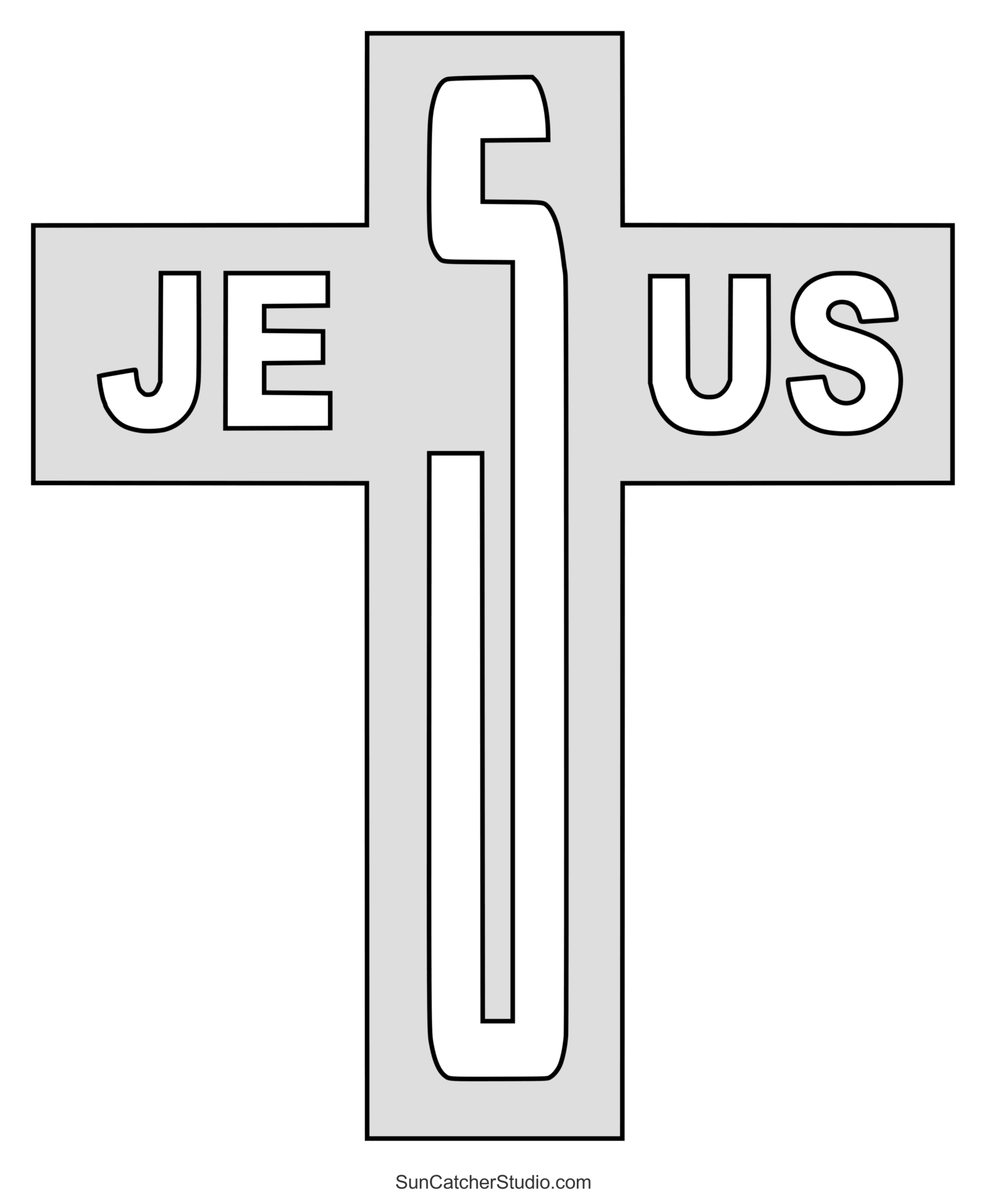Cross Template Free Printable