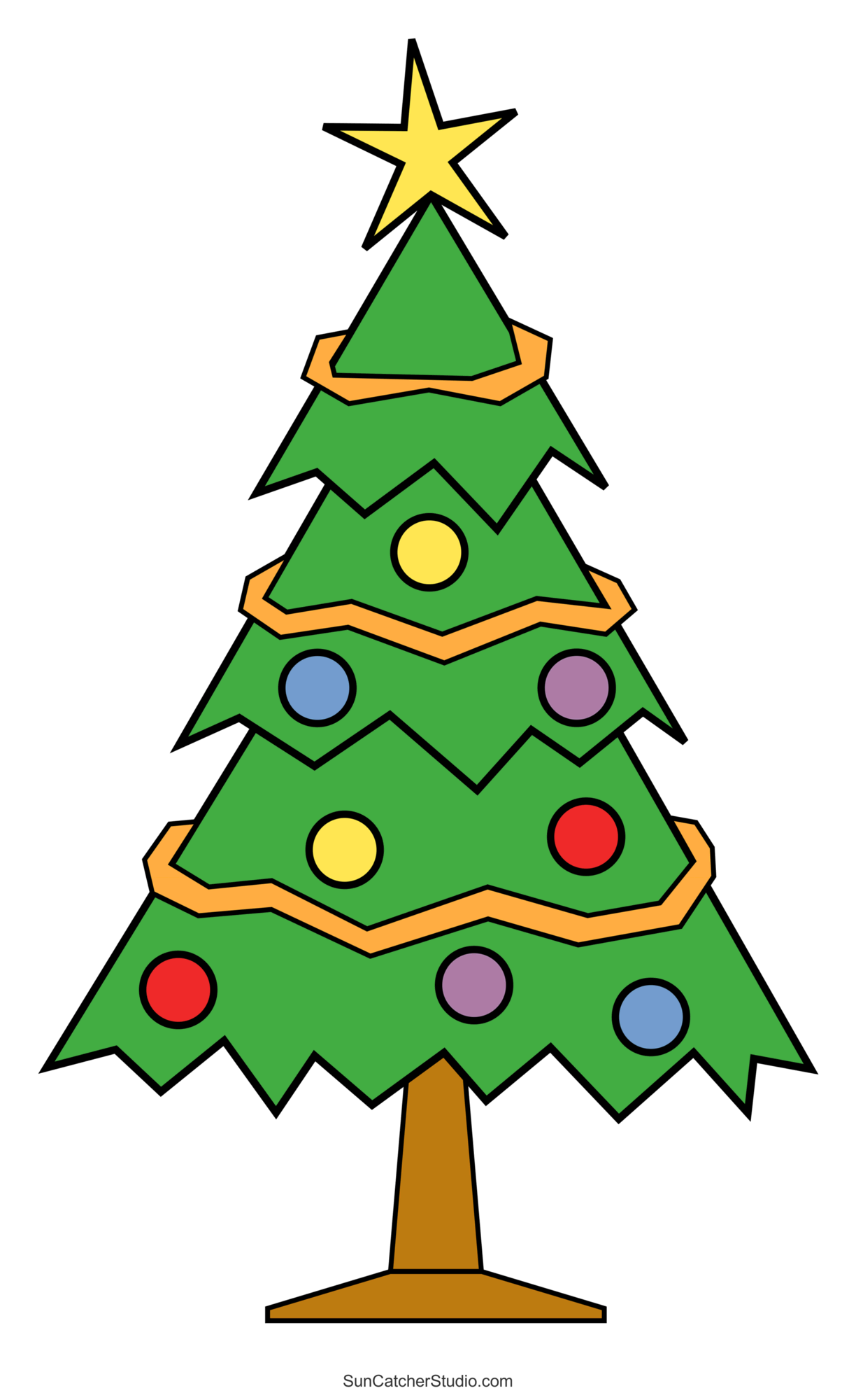 Free Christmas Tree Template Printable
