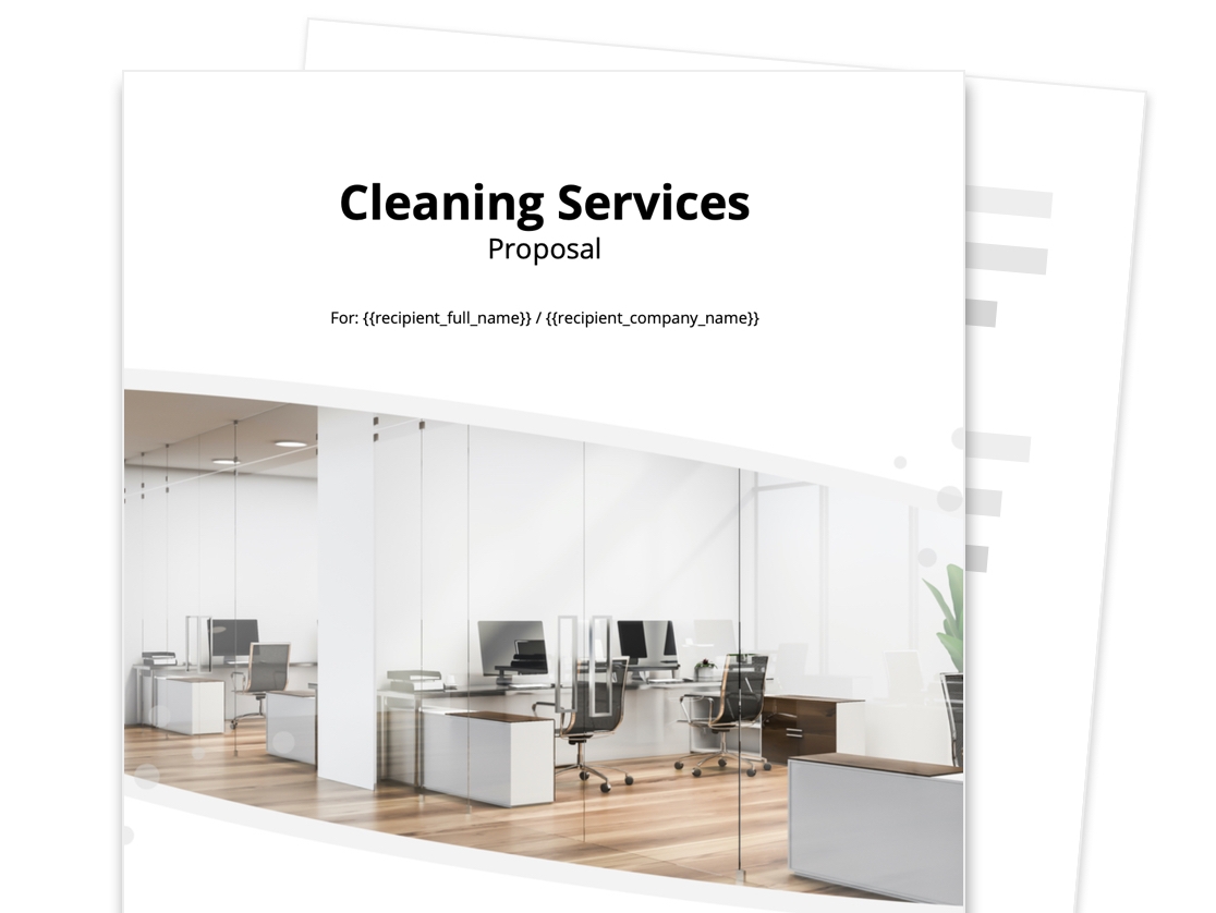 Printable Free Cleaning Proposal Template