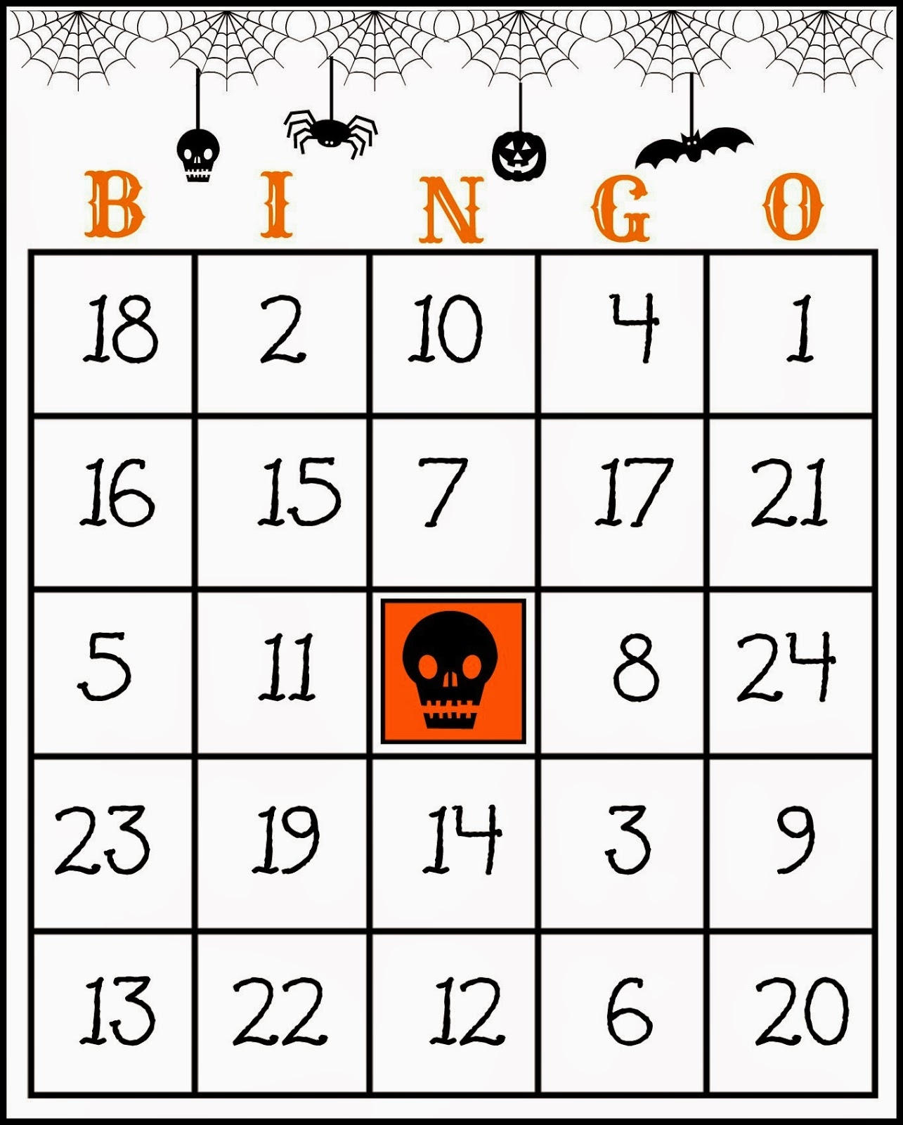 Crafty In Crosby Free Printable Halloween Bingo Game Worksheets Library