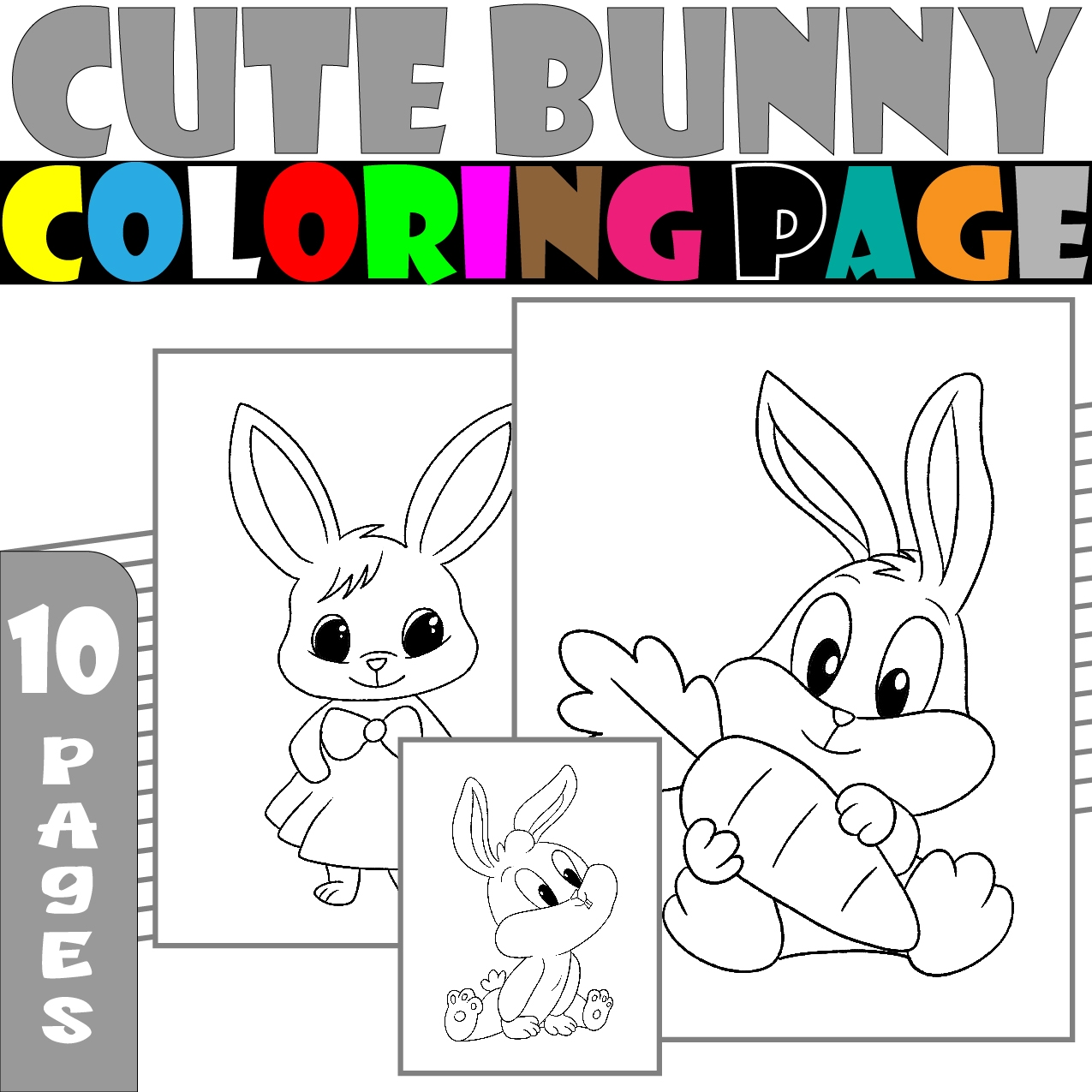 Cute Bunny Coloring Pages ALL ABOUT Cute Bunny Coloring Pages 