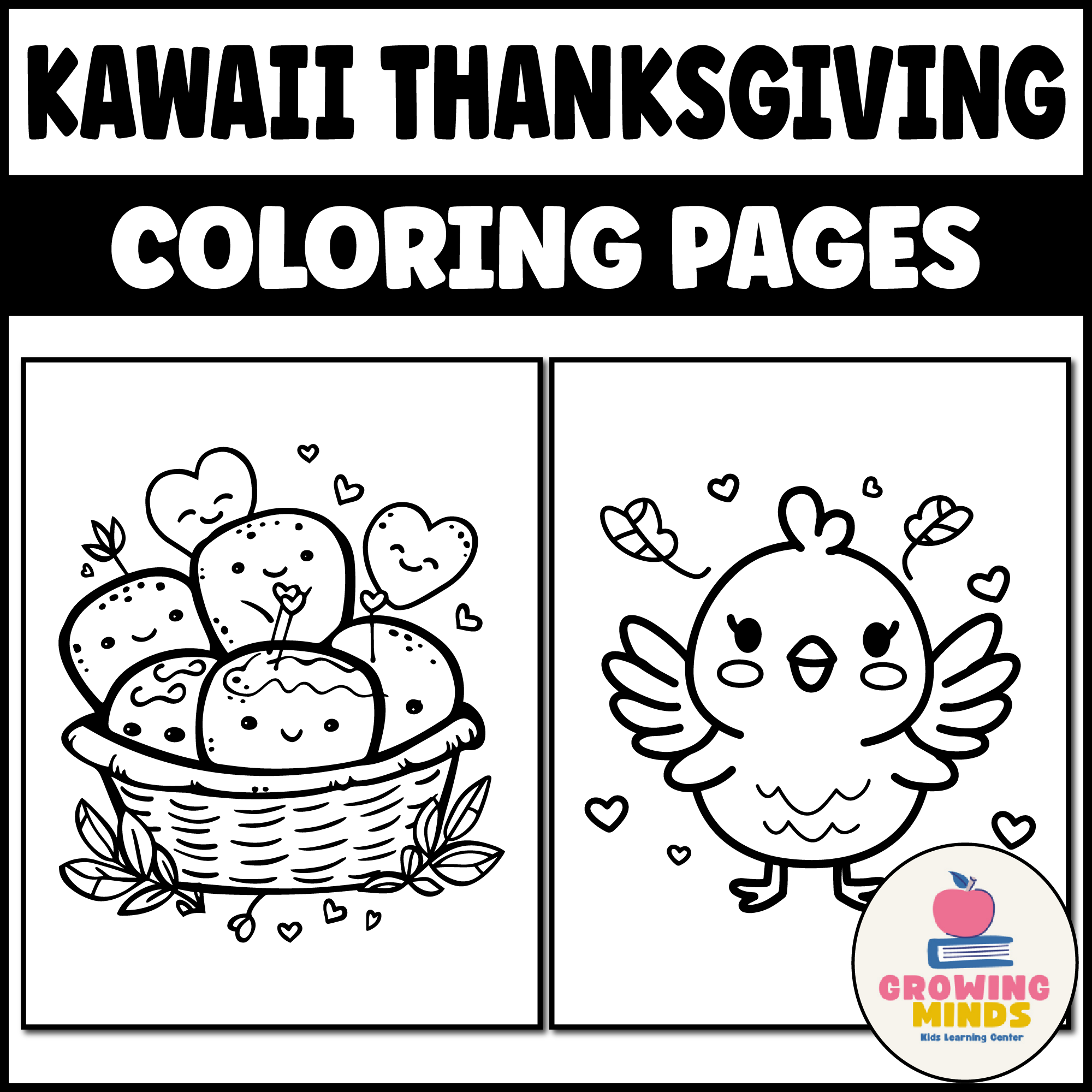 Cute Kawaii Thanksgiving Coloring Pages Thanksgiving Activity Coloring Sheet Made By Teachers