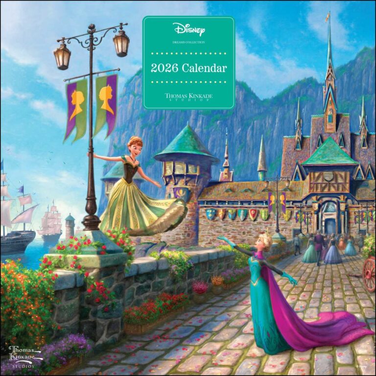Disney Dreams Collection By Thomas Kinkade Studios 2026 Wall Calendar