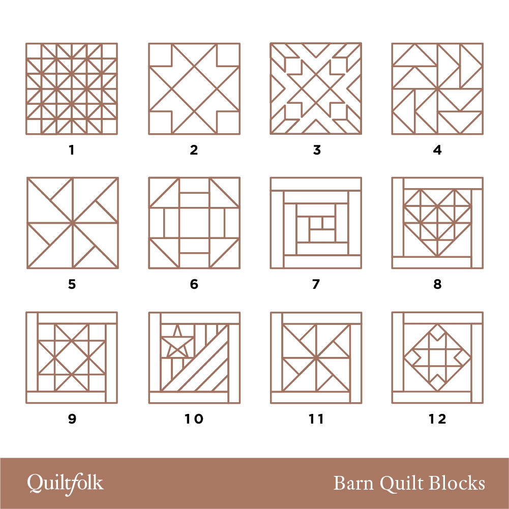 Easy Free Printable Barn Quilt Patterns
