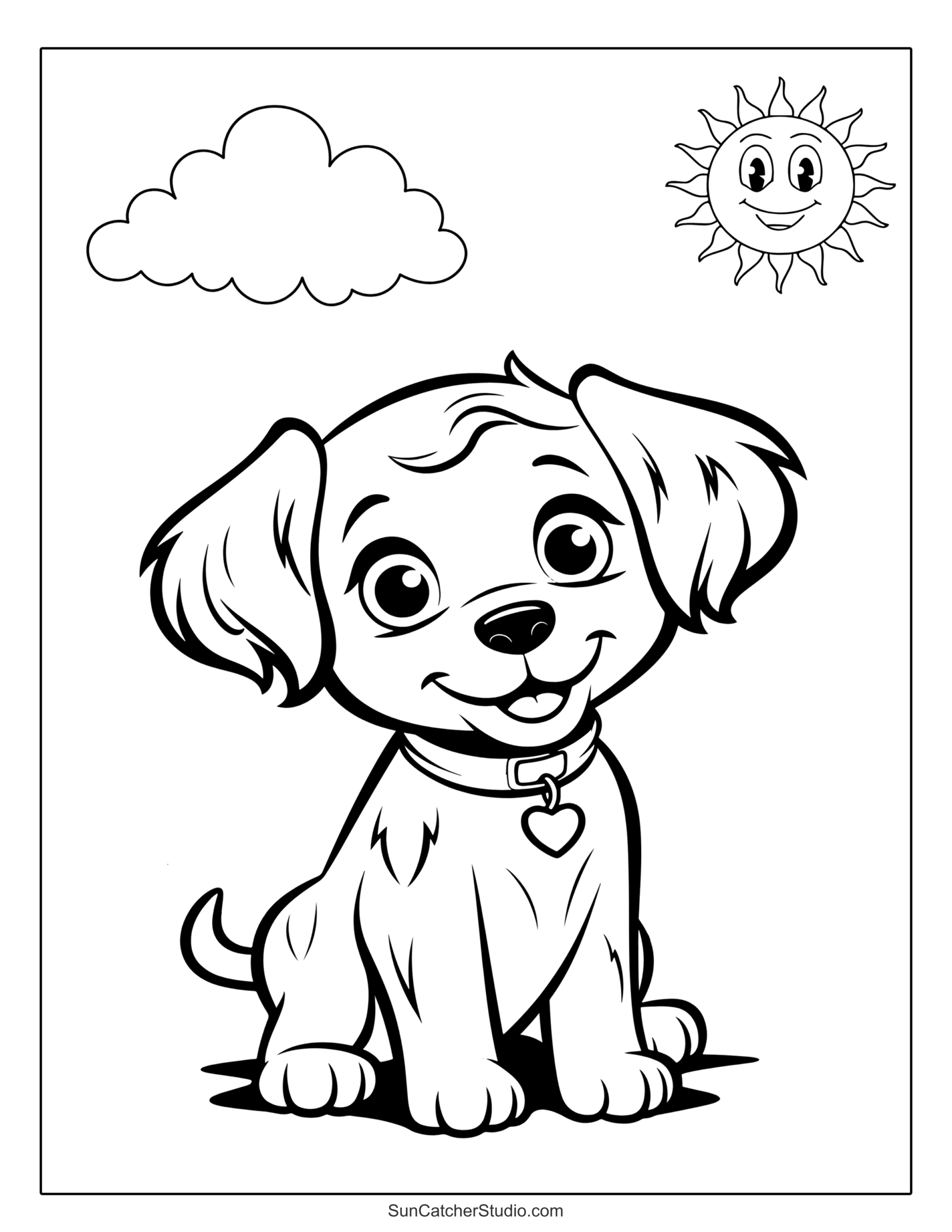 Free Puppy Coloring Pages Printable