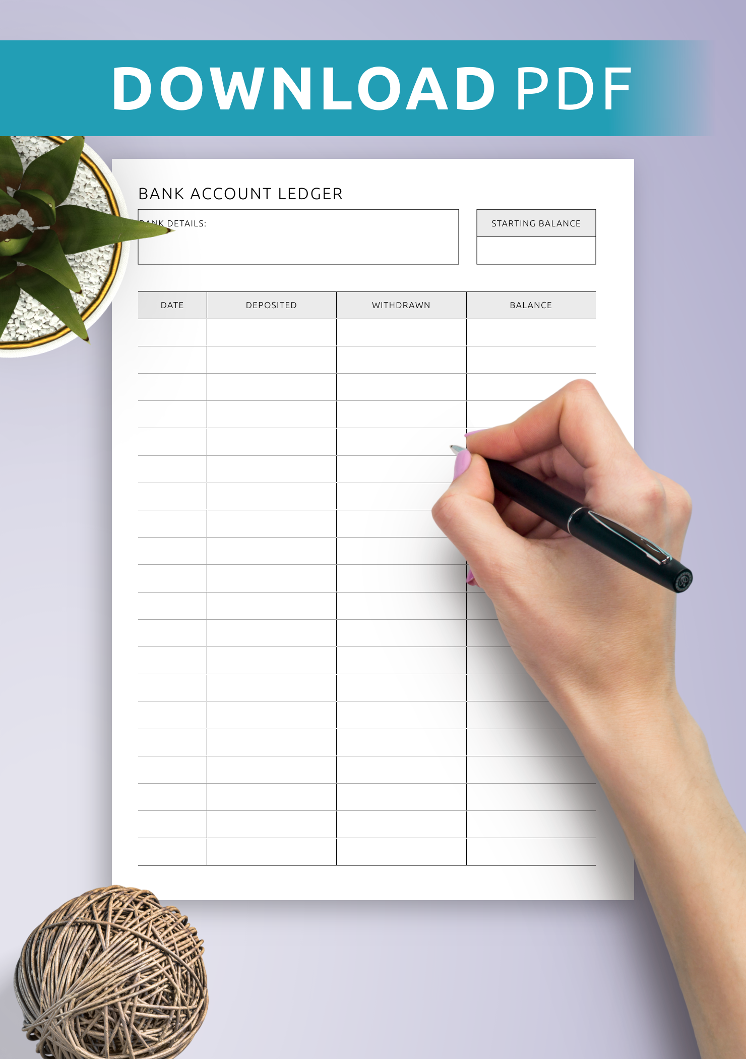 Free Printable Ledger Sheets Pdf
