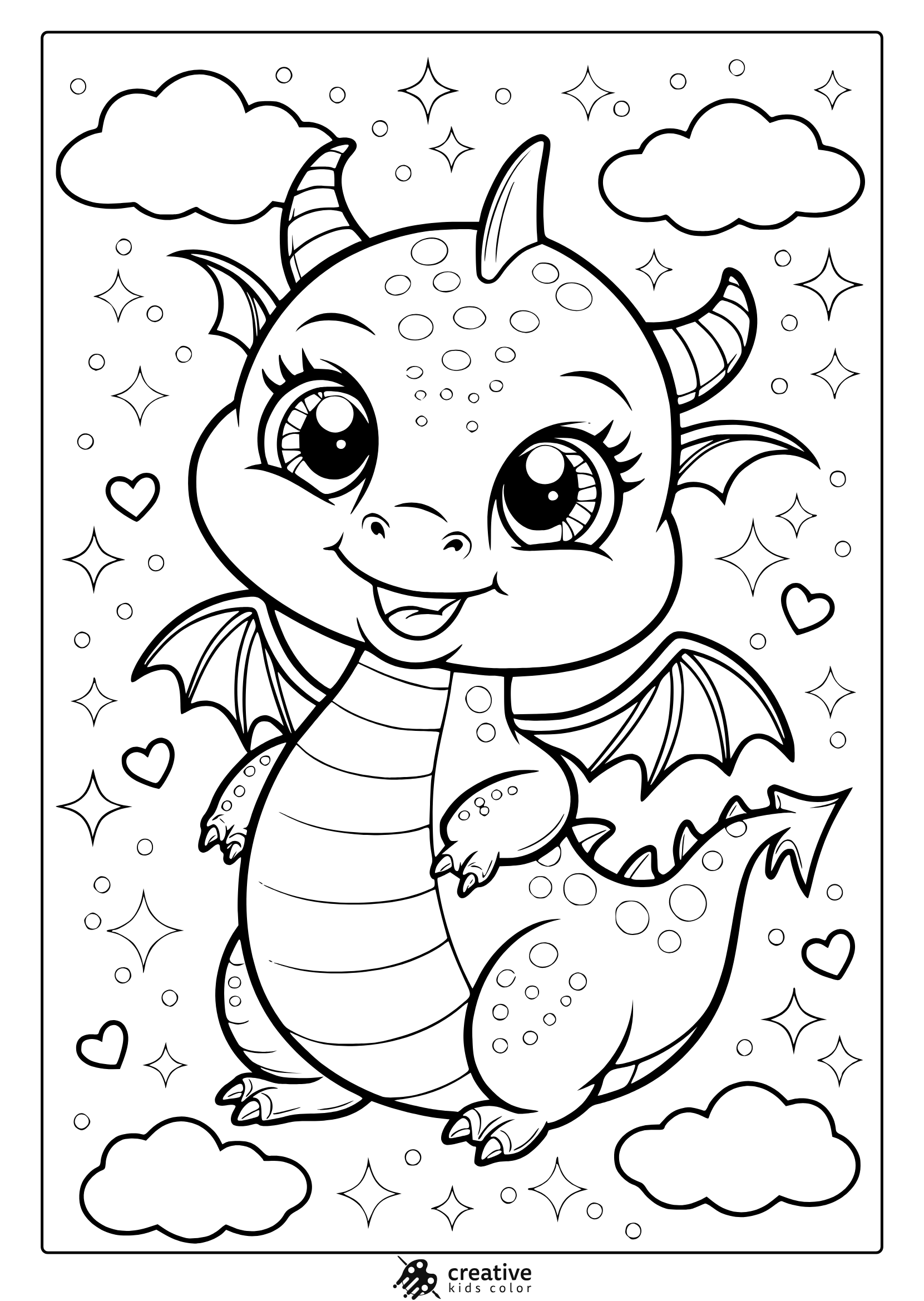 Dragon Free Printable Coloring Pages