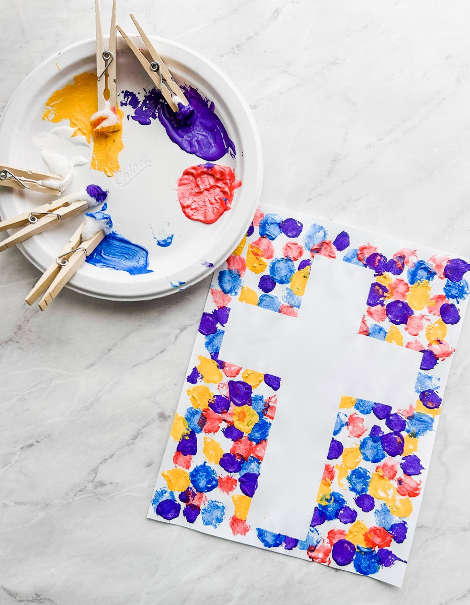 Easter Cross Craft For Kids Free Printable Cross Template Fox 