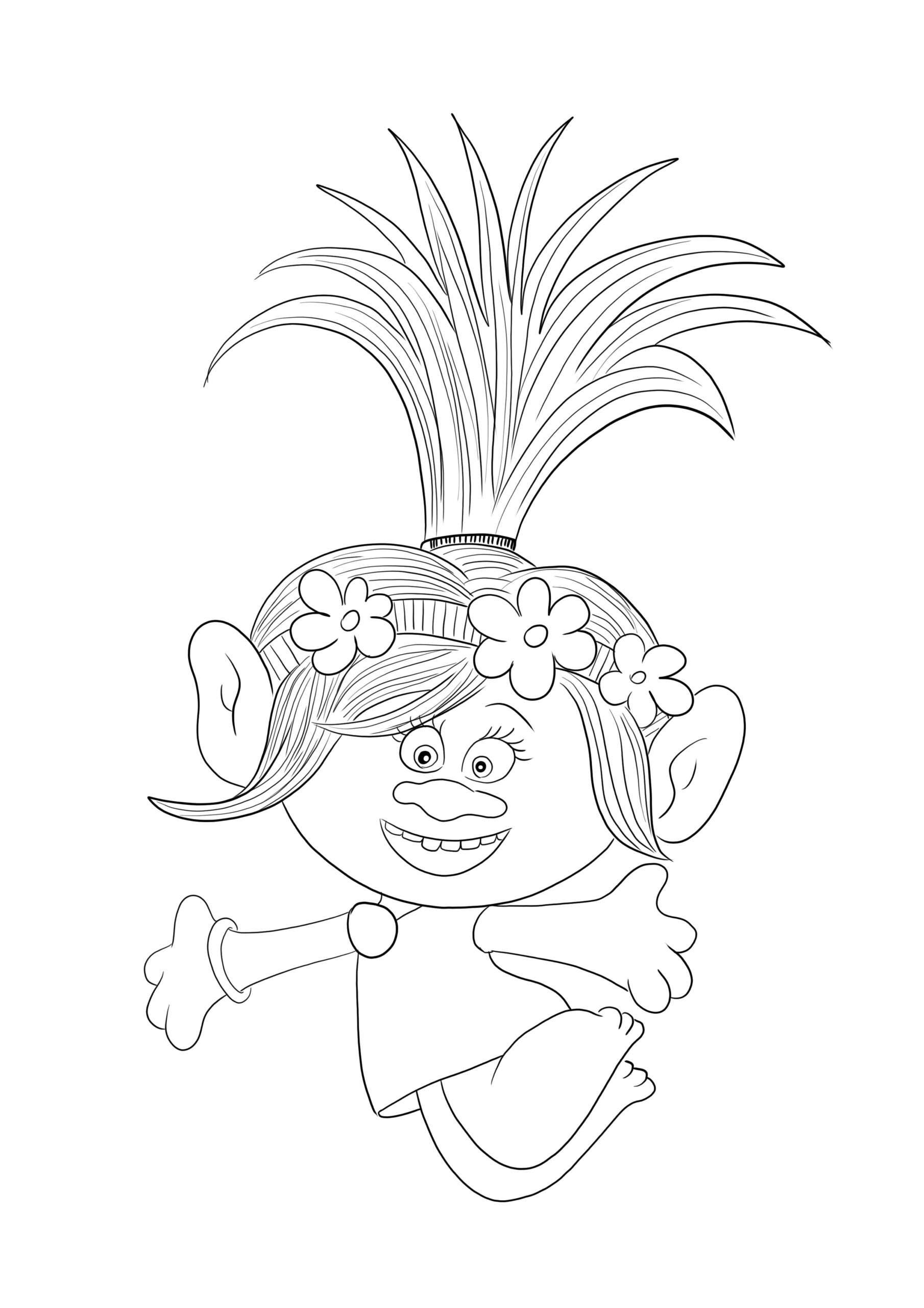 Free Printable Trolls Coloring Pages