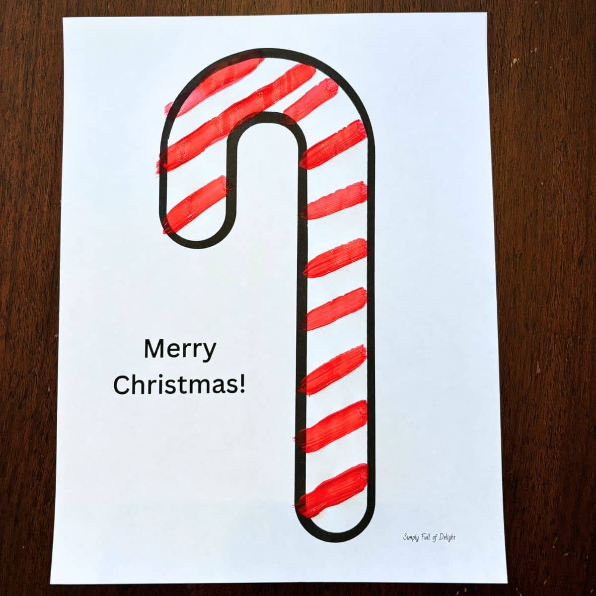 Candy Cane Printable Free