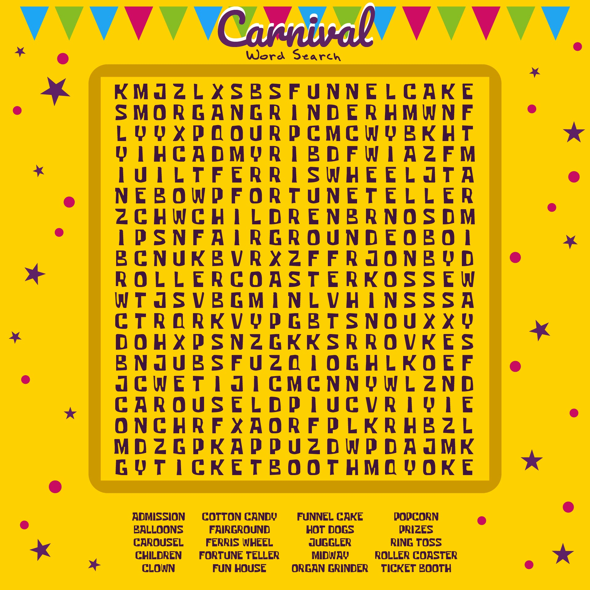 Free Printable Large Print Word Search
