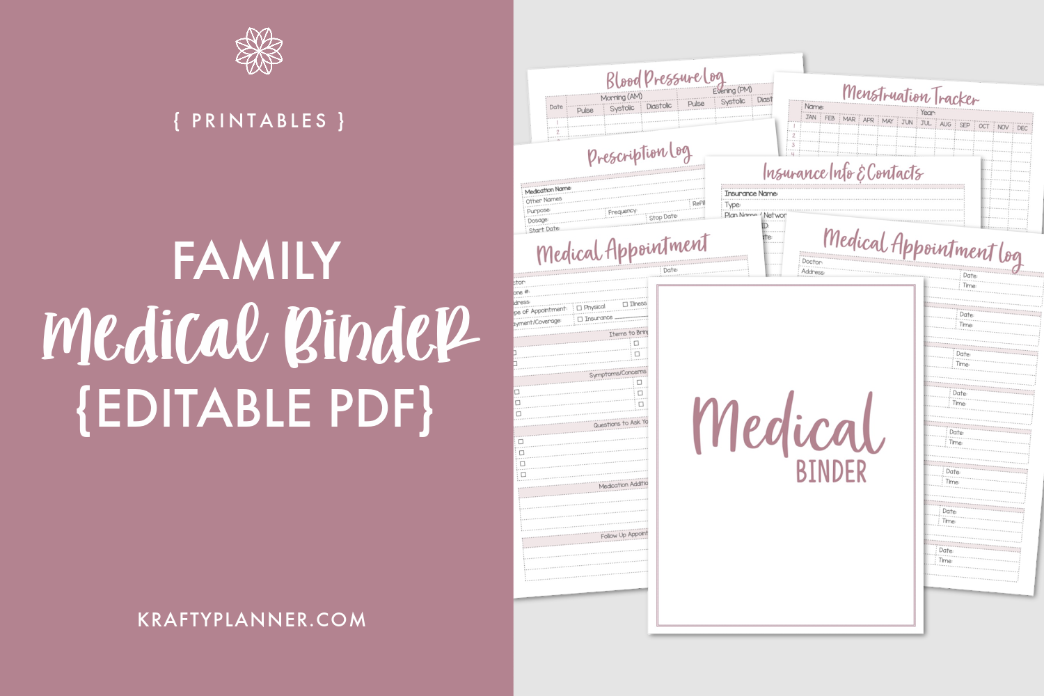 Free Medical Binder Printables