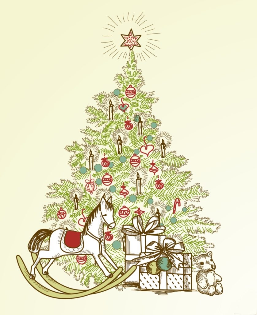 Five Vintage Christmas Tree Printables What Meegan Makes