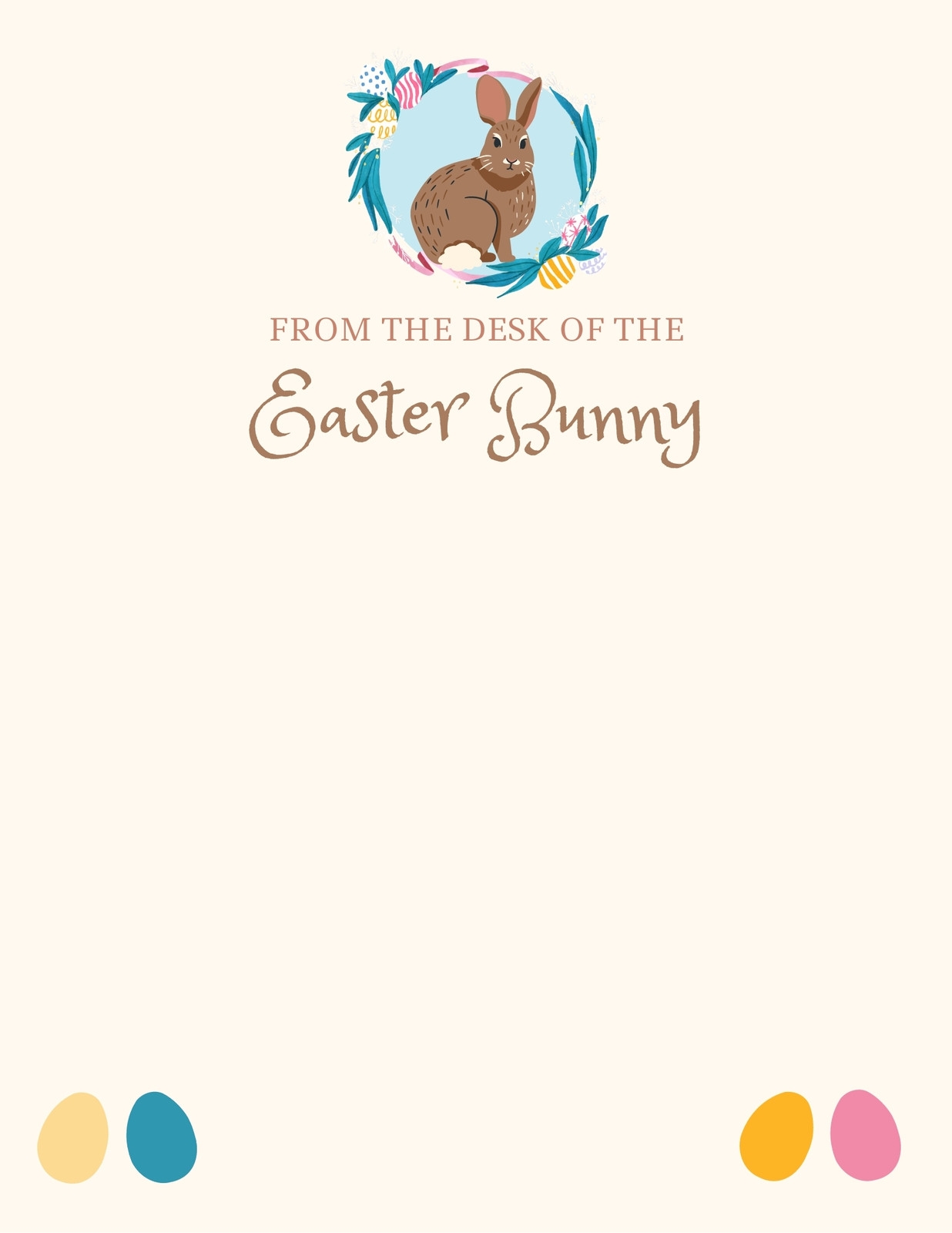 Free And Customizable Easter Bunny Templates