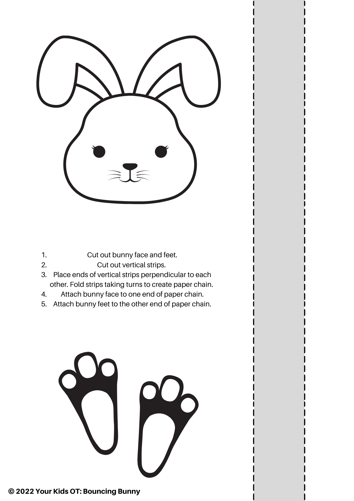 Free Printable Bunny Template