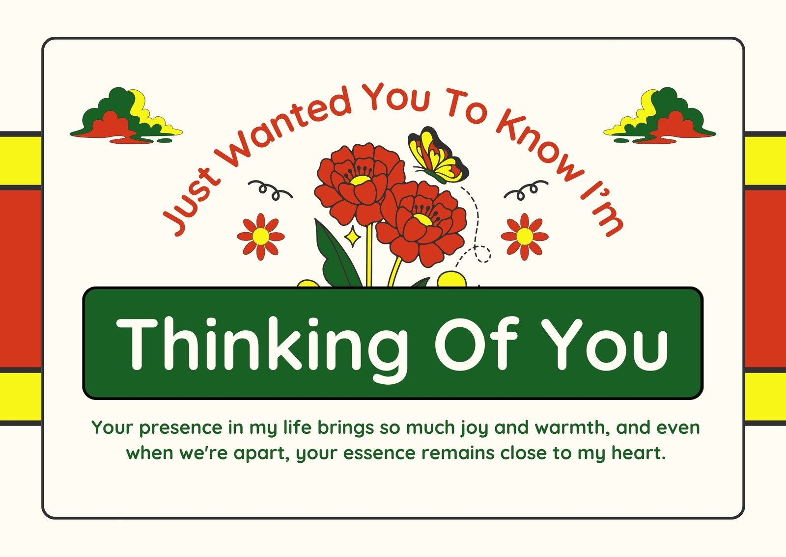Free Editable Printable Thinking Of You Card Templates Canva