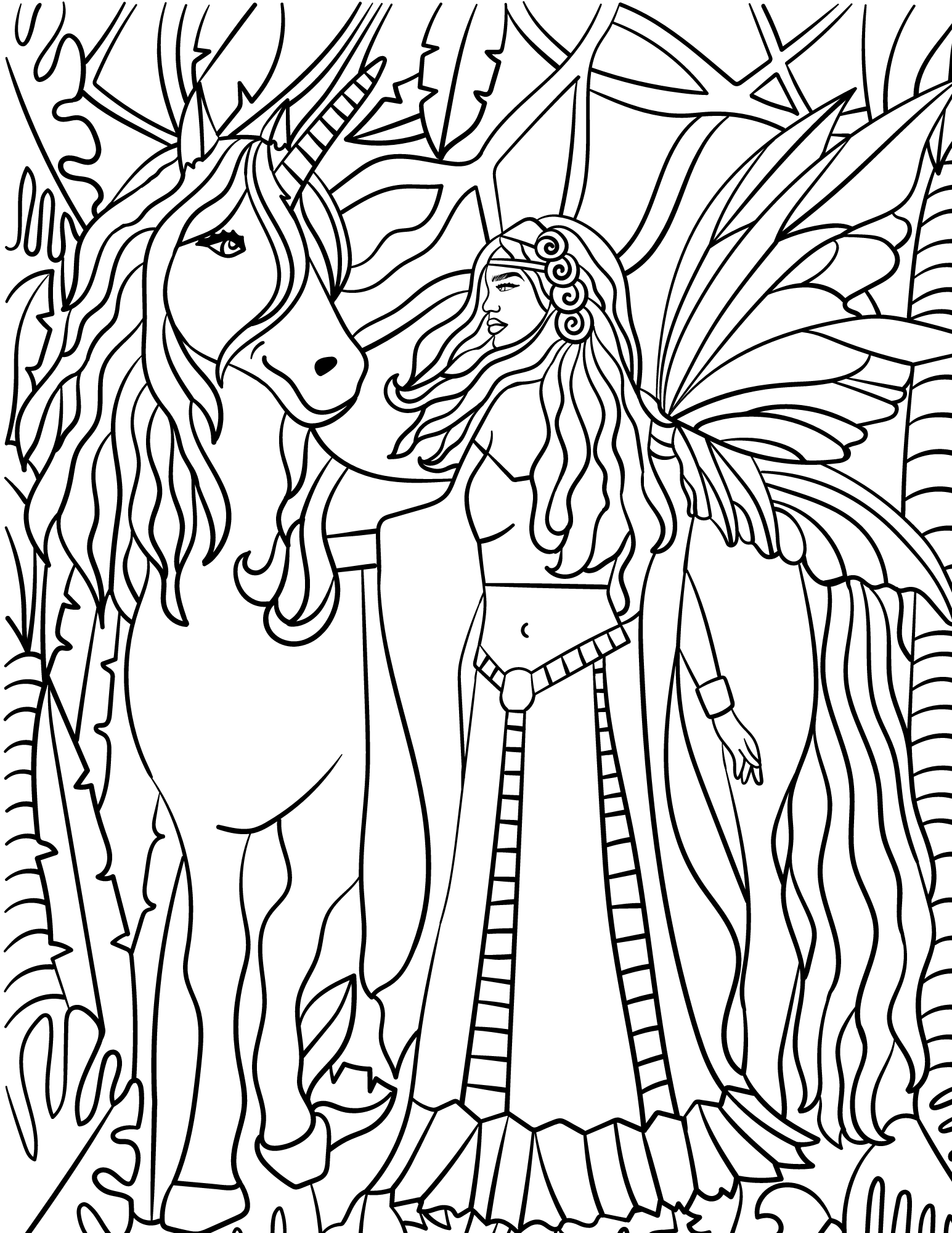Fairy Colouring Pages Printable Free