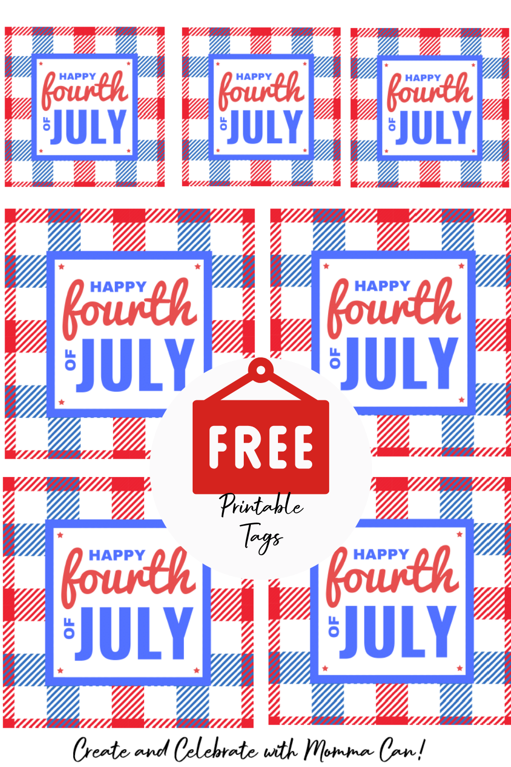 Free Printable 4th Of July Favor Tags 