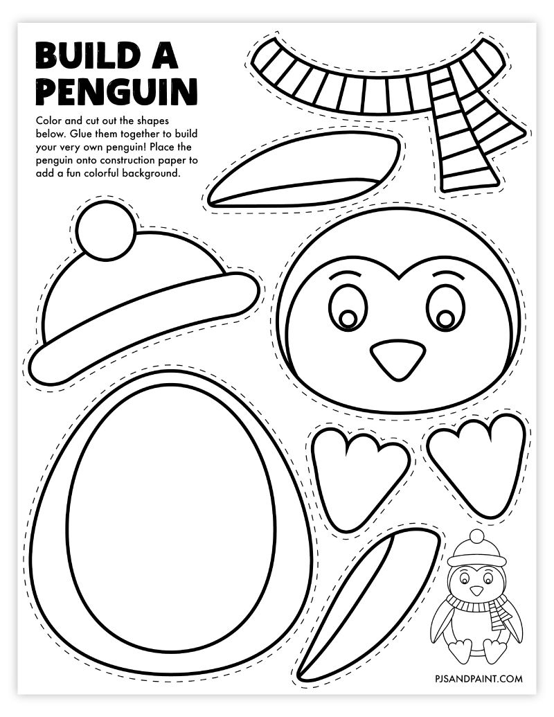 Free Printable Penguin Template
