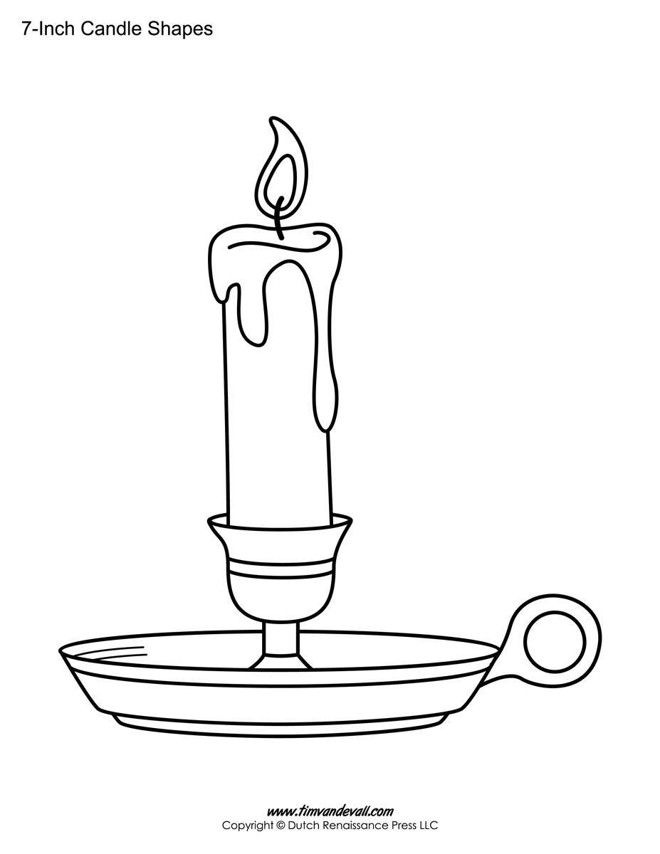Free Printable Candle Templates Shapes U0026 Printable Stickers