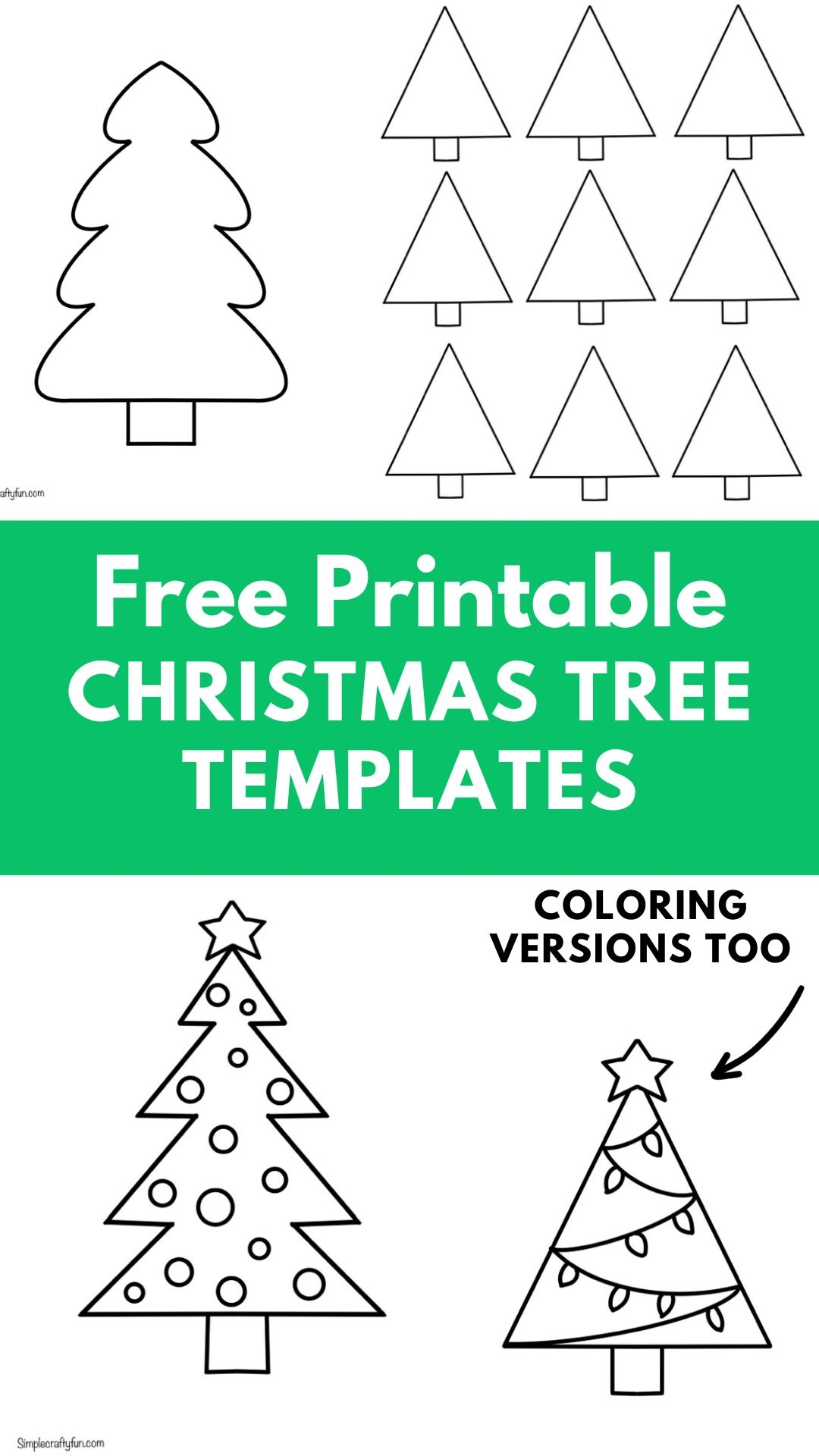 Free Printable Christmas Tree Stencil