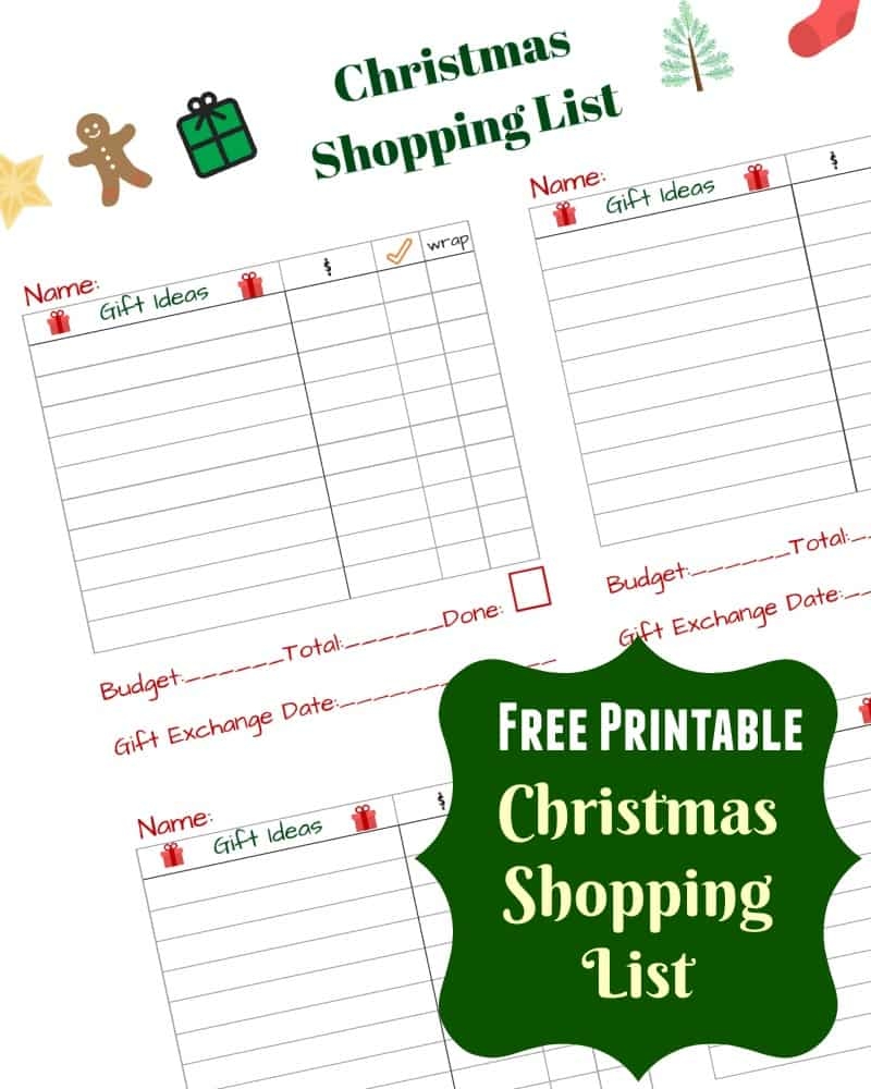 Free Printable Kids Christmas Wish List Santa Letter Must Have Mom