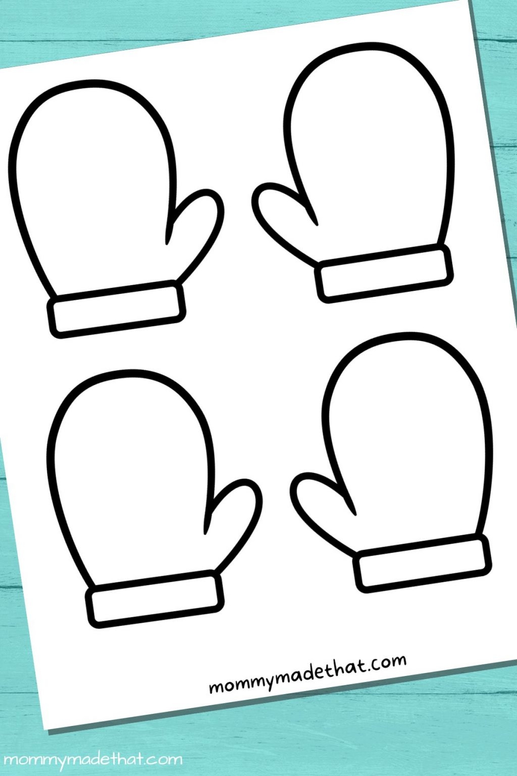 Free Printable Mitten Template