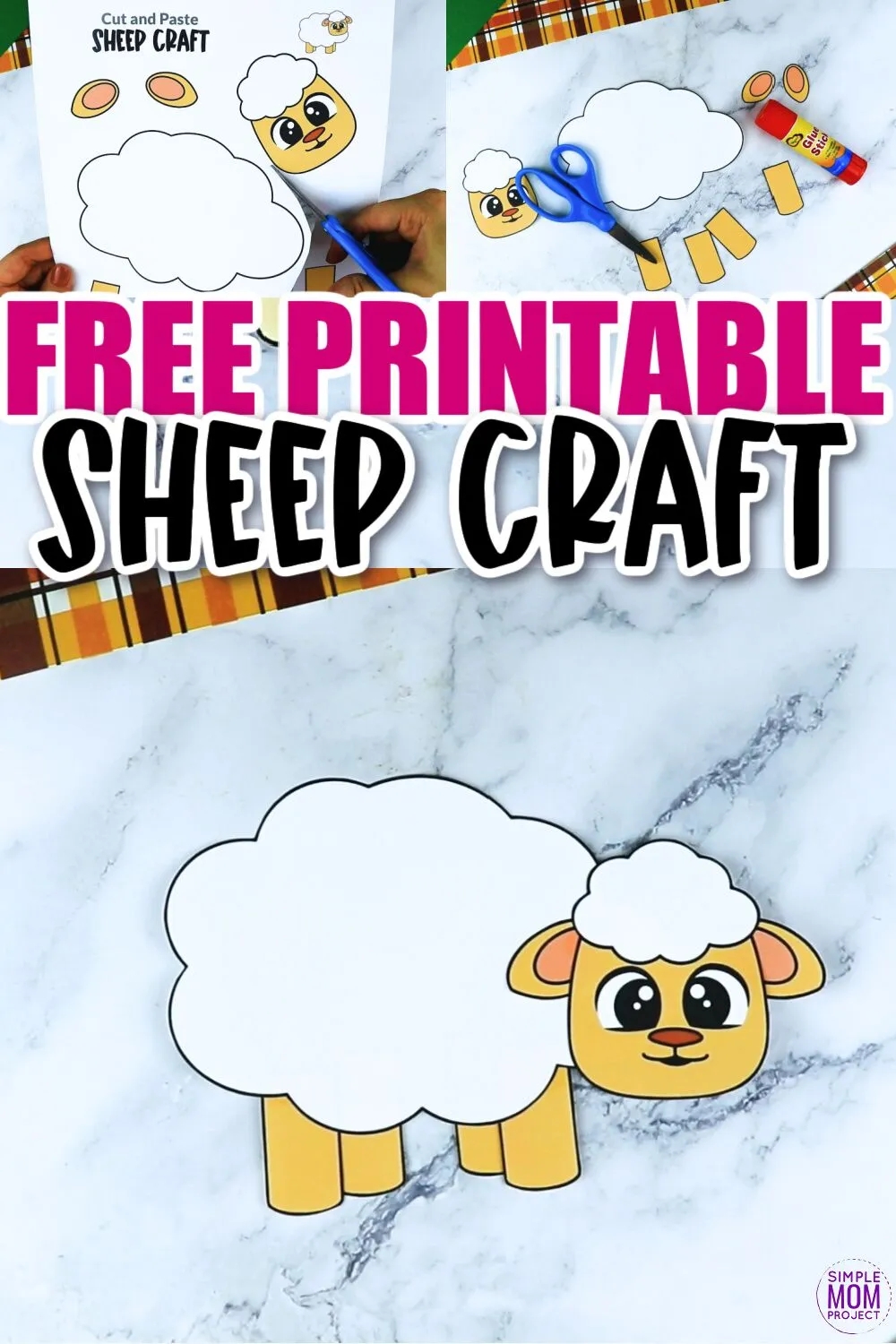Sheep Template Printable Free