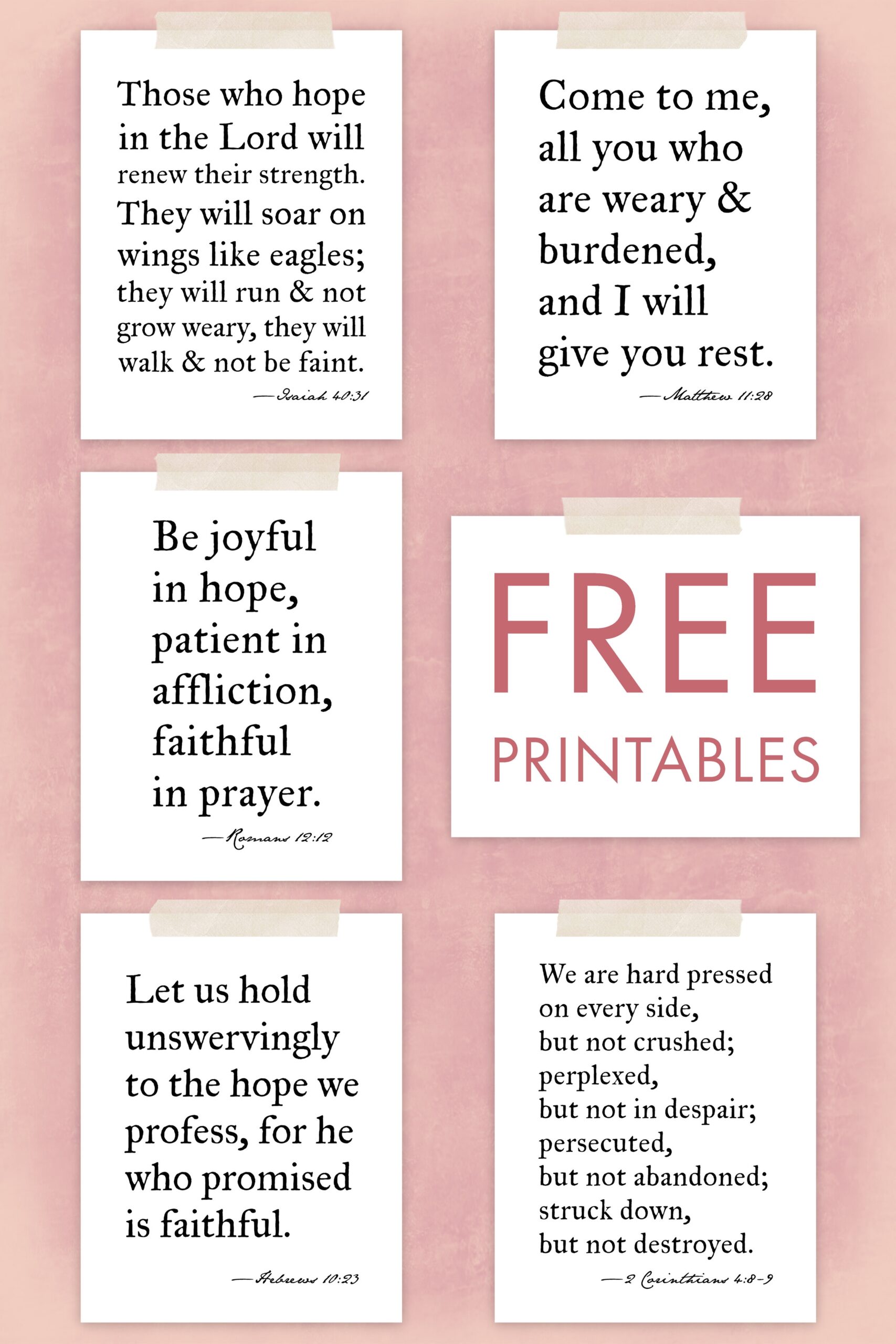 Free Printable Bible Verses