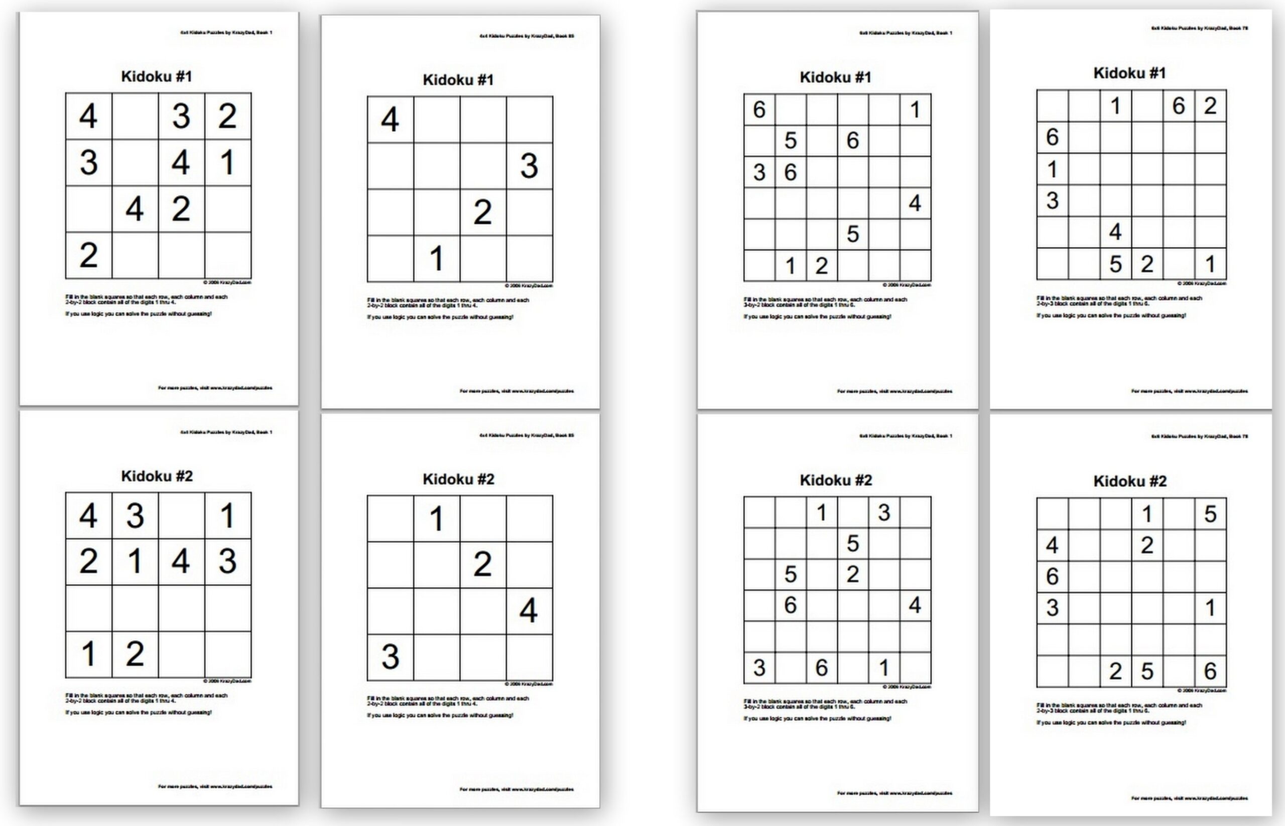Free Sudoku Puzzles For Kids Homeschool Den