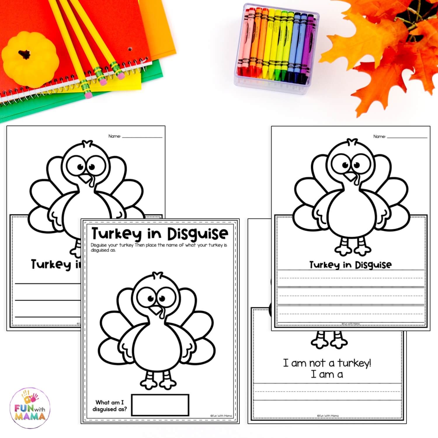 Free Printable Turkey Disguise Template